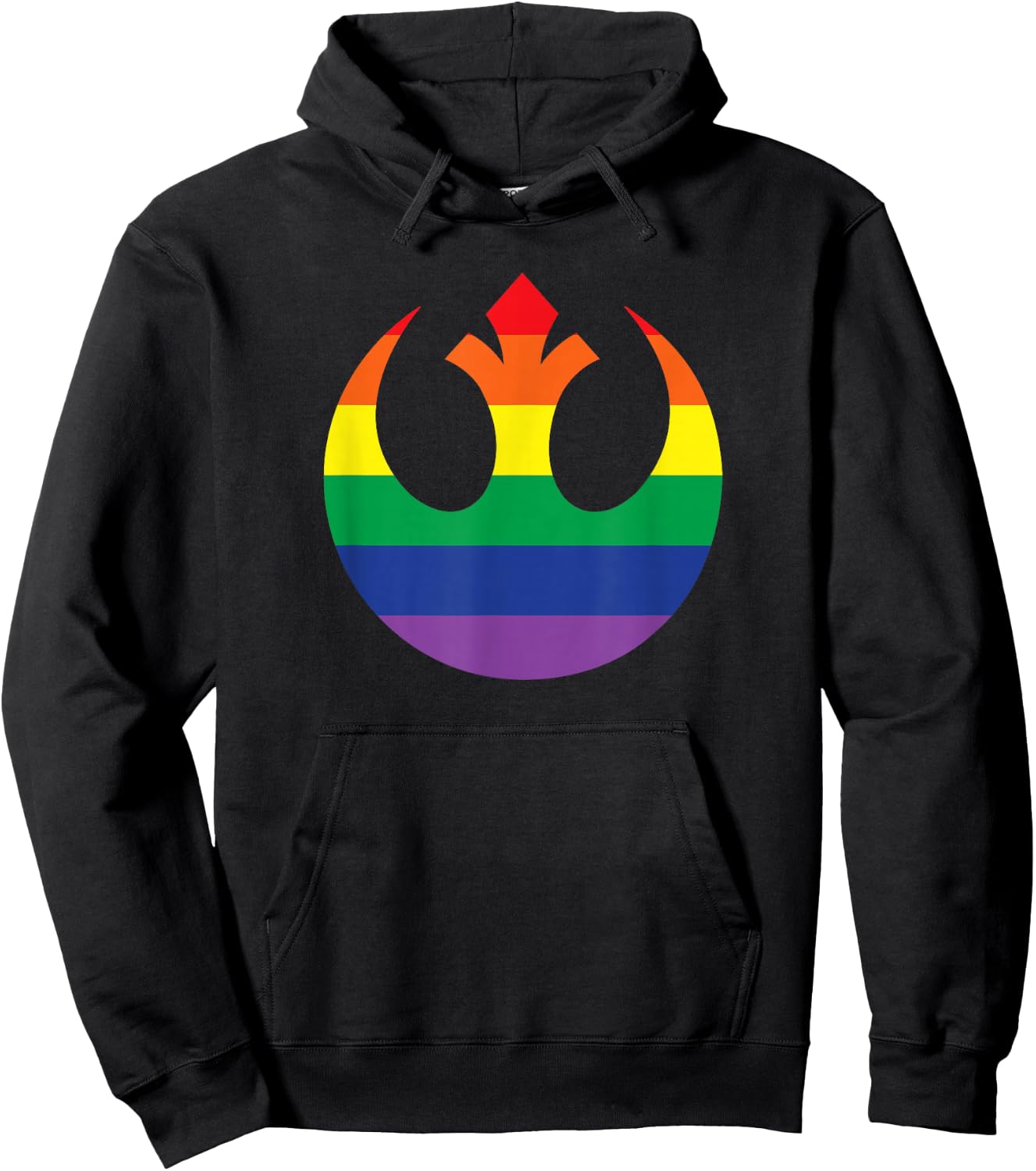 Star Wars Rebel Alliance Rainbow Hoodie - Hoodie | Black