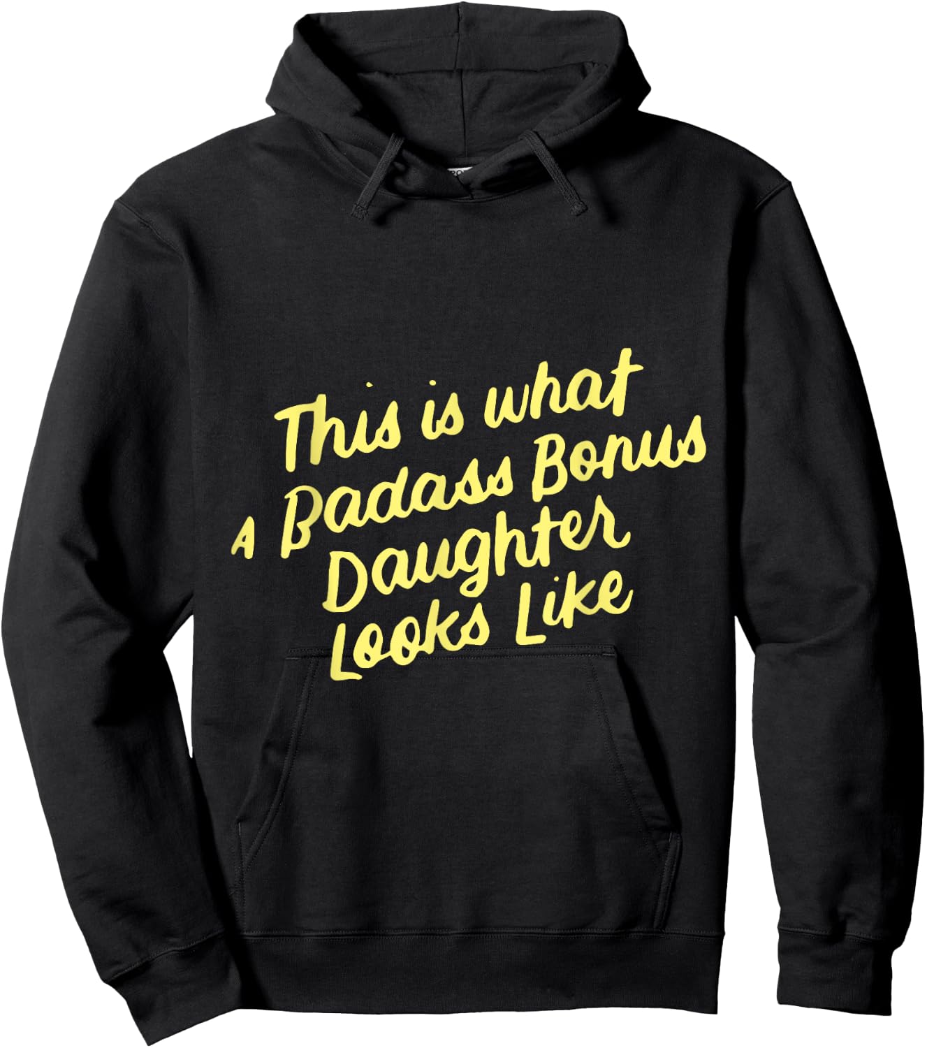 Step Bonus Daughter Funny Family Gifts for Stepdaughter Hoodie - Hoodie | Black