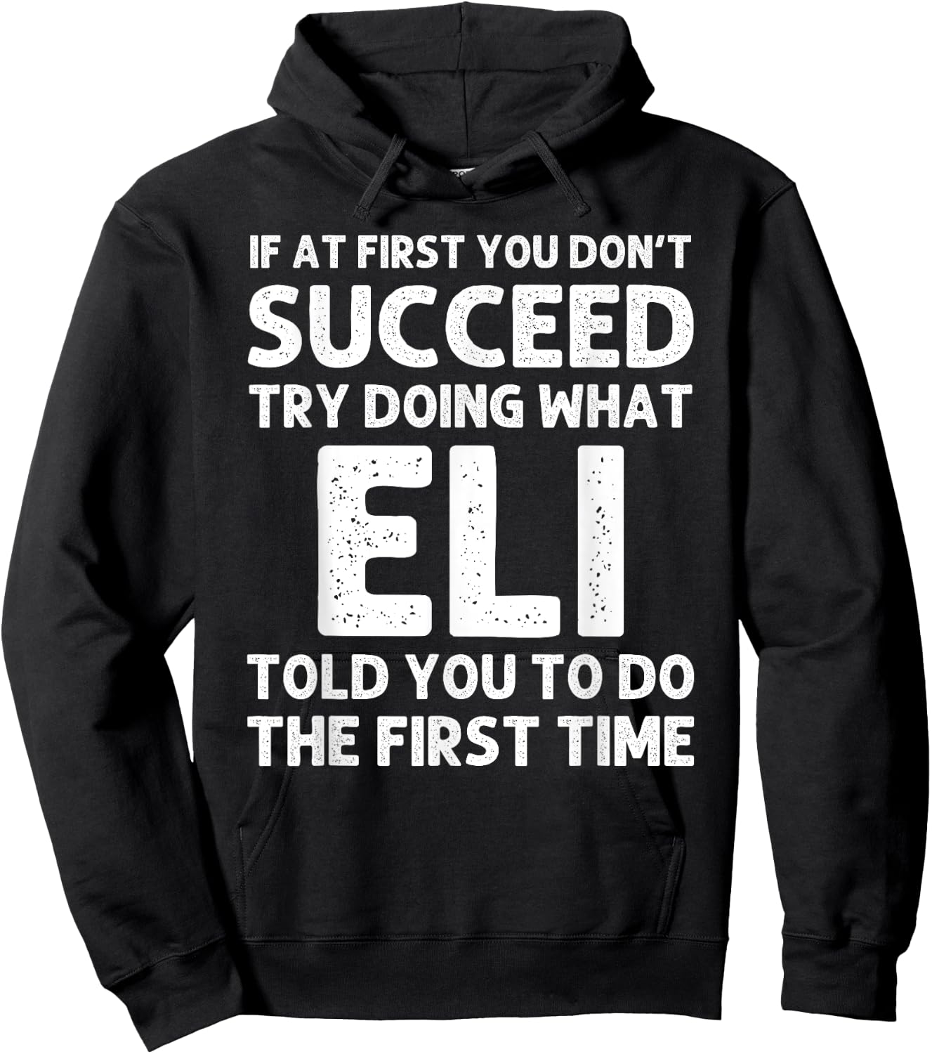 ELI Gift Name Personalized Birthday Funny Christmas Joke Hoodie - Hoodie | Black