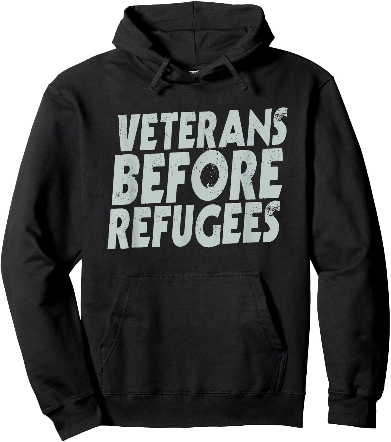 Veteran Shirt Before Refugees Men Women Soldier USA Gift Hoodie - Hoodie | Black