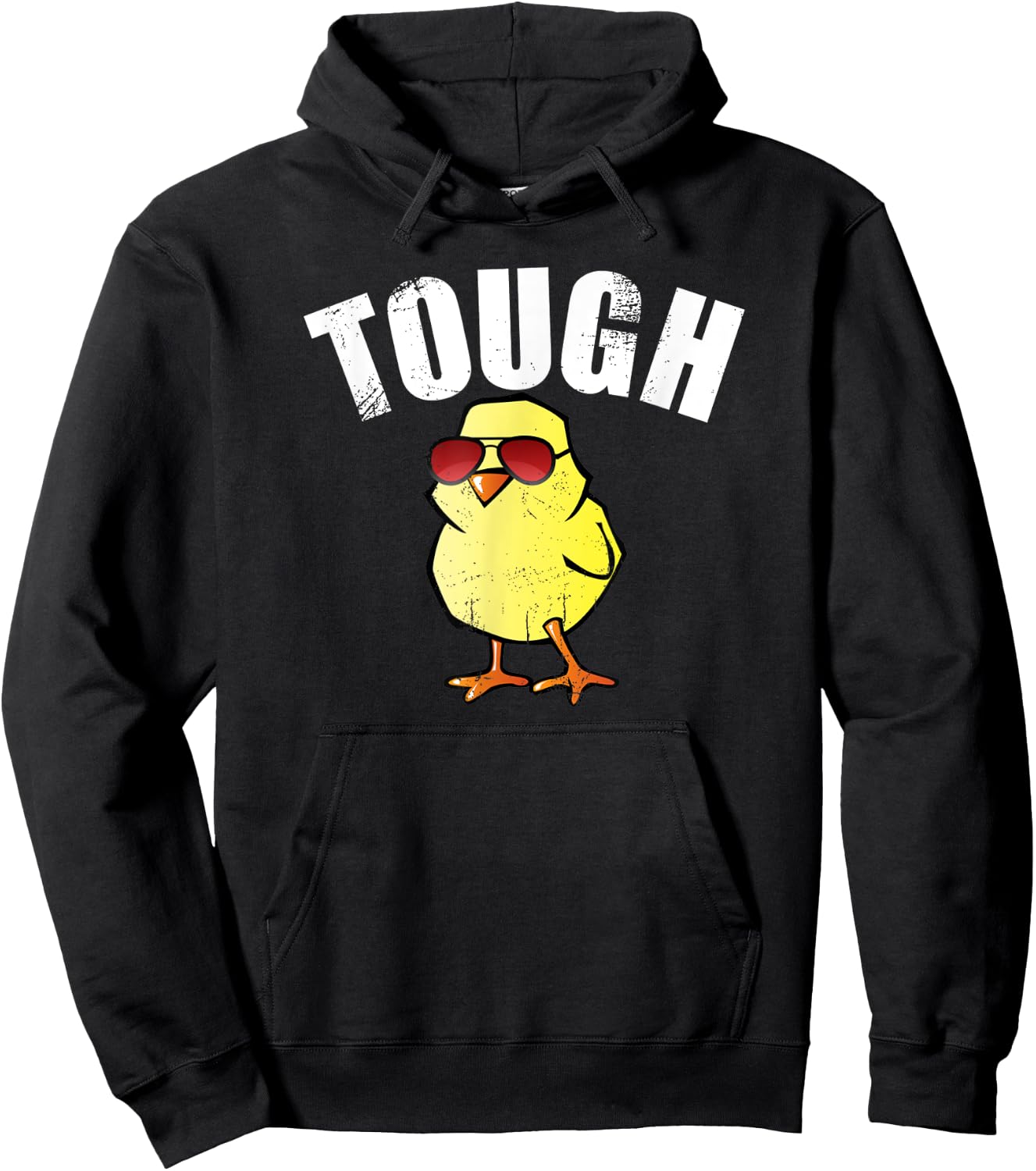 Cute Chick TOUGH CHICK Shirt Baby Chick Feminist Empower Hoodie - Hoodie | Black