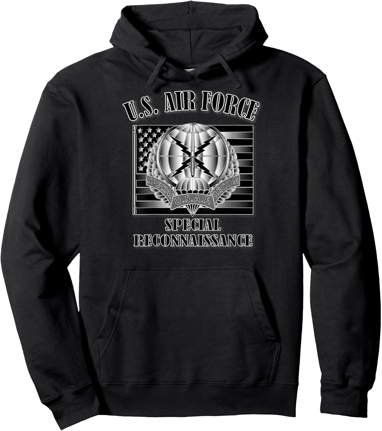 U.S. Air Force Special Reconnaissance (Back Design) Hoodie - Hoodie | Black