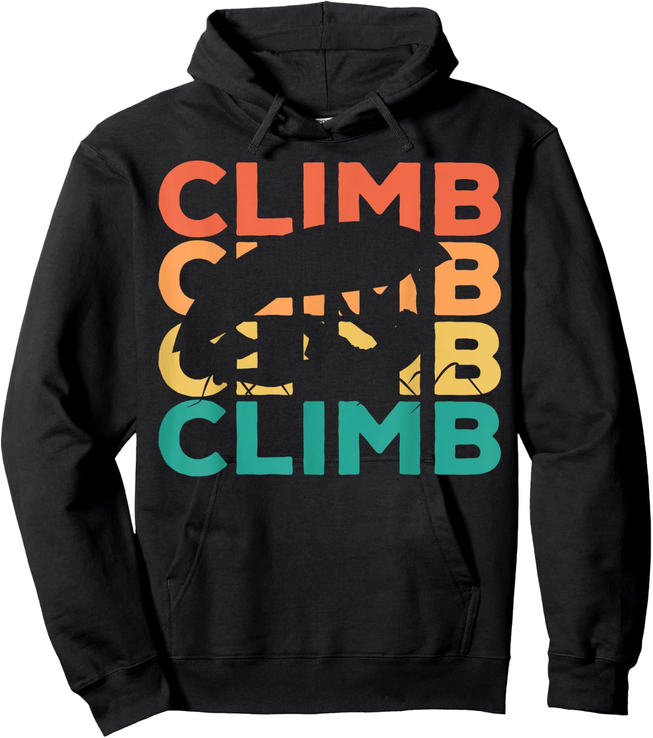 Retro Vintage Climbing Gift Climbers Hoodie - Hoodie | Black