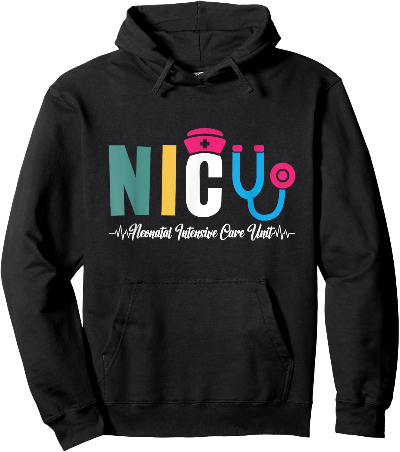 NICU Neonatal Intensive Care Unit Neonatal Nurses NICU Nurse Hoodie - Hoodie | Black