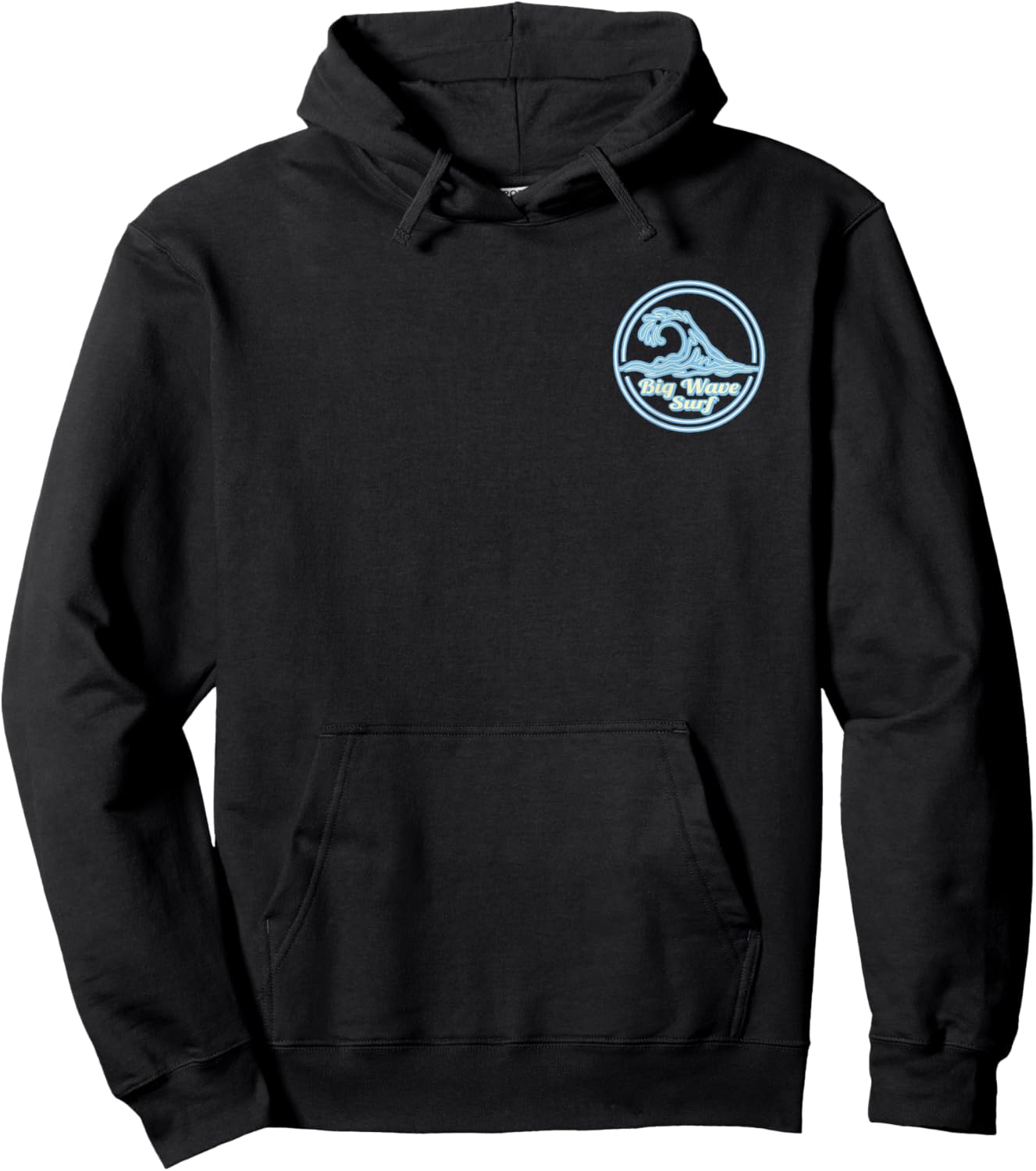 Nazaré Portugal Big Wave Surf Club, surfing graphic Hoodie - Hoodie | Black