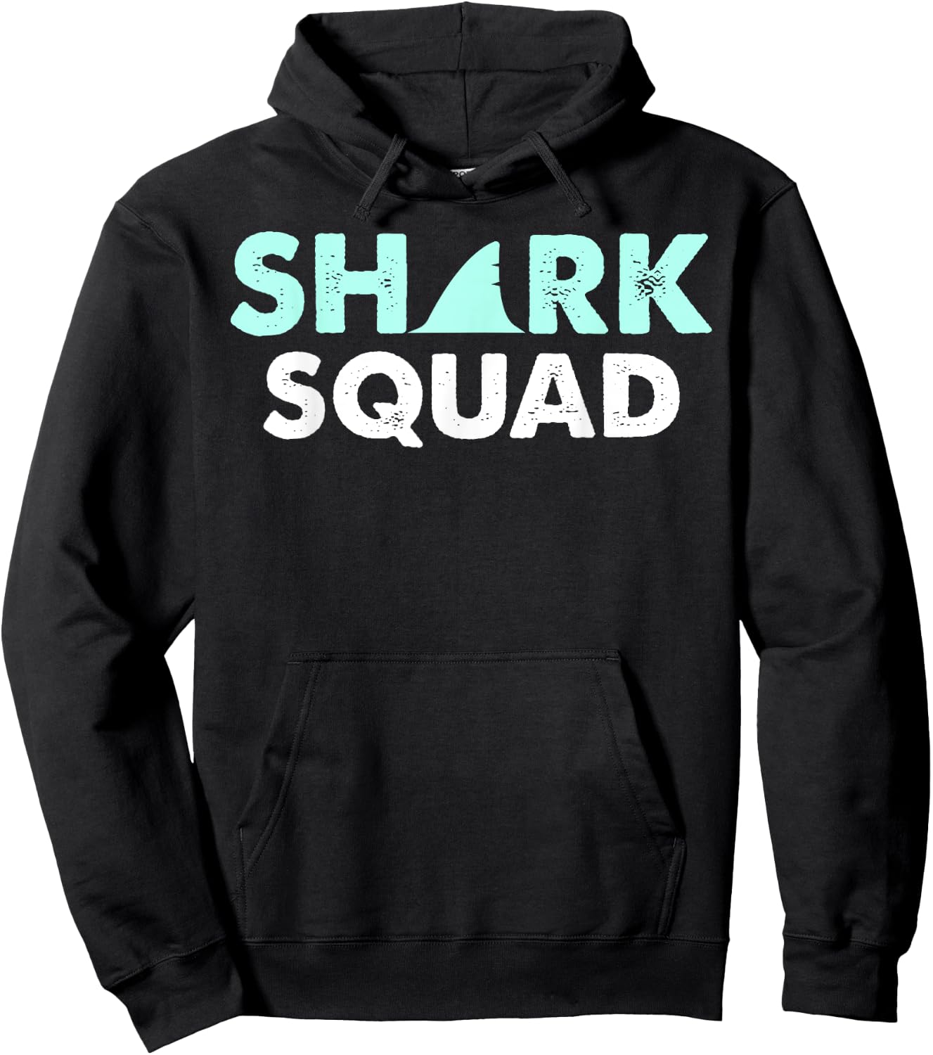 Shark Squad Shark Fin Shark Lover Gift Hoodie - Hoodie | Black