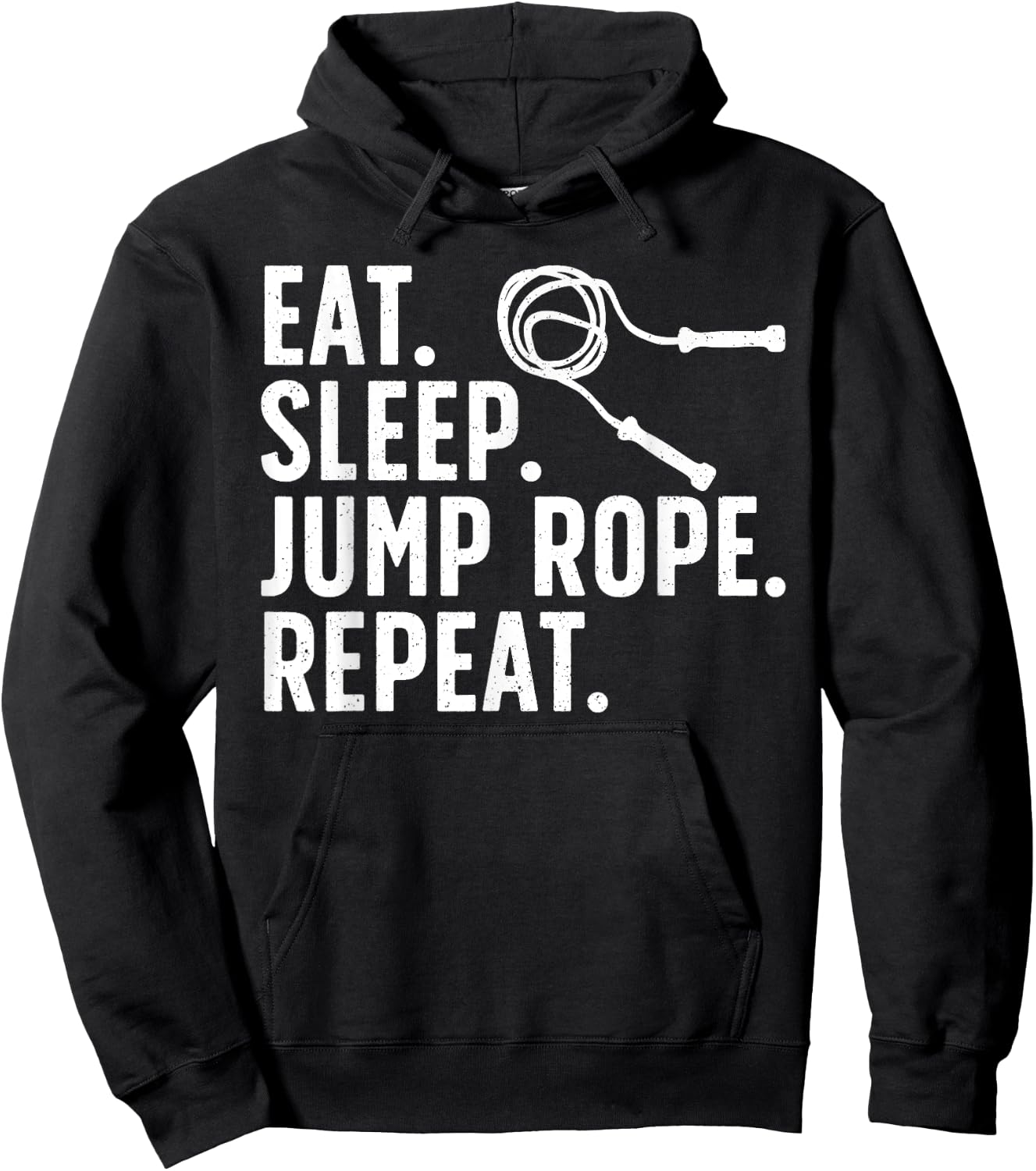 Funny Jump Rope Art Women Roping Jumping Rope Lovers Hoodie - Hoodie | Black