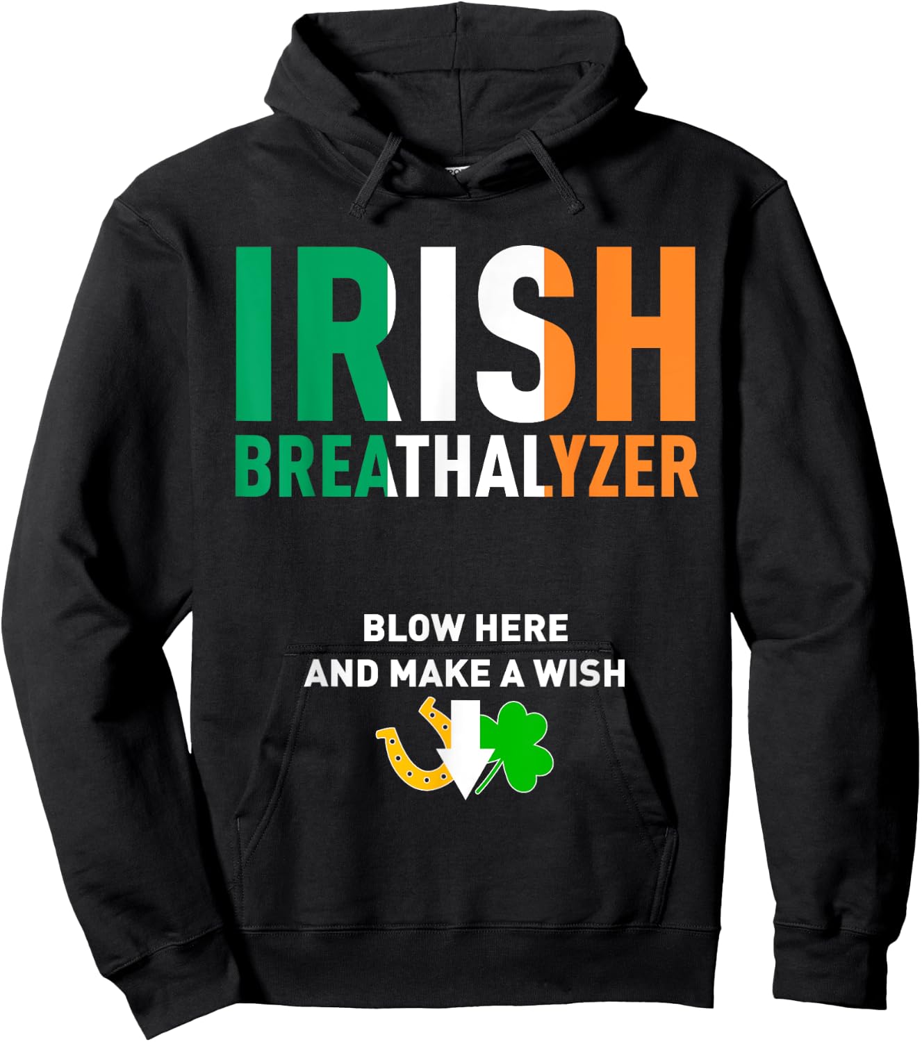 Irish Breathalyser St. Patrick's Day Drink Hoodie - Hoodie | Black