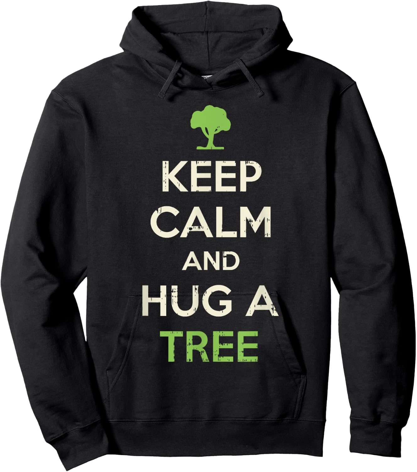 Keep Calm And Hug A Tree Shirt Funny Earth Day Nature Lover Hoodie - Hoodie | Black