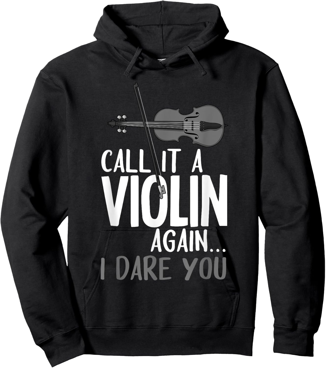 Funny Viola Player Novelty Gift Violin Student Boys Girls Hoodie - Hoodie | Black