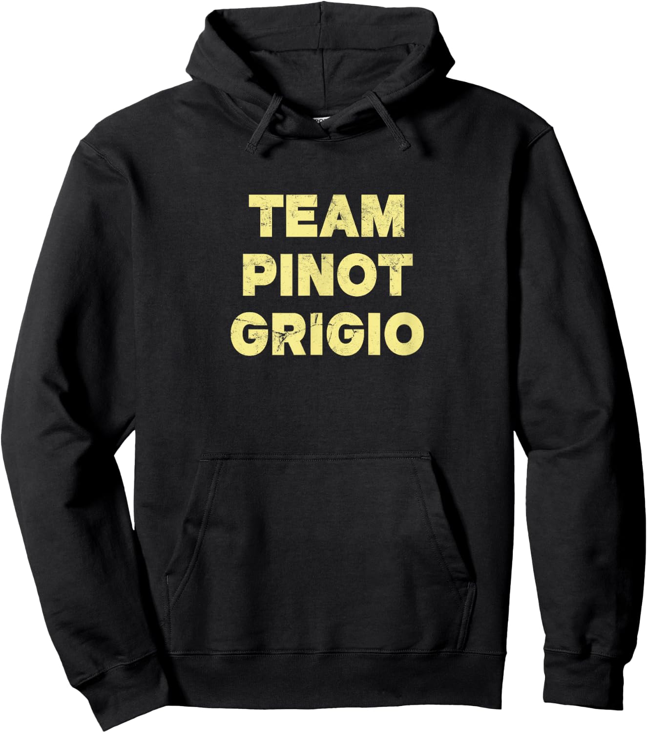 Team Pinot Grigio (Vintage) - Wine Hoodie - Hoodie | Black