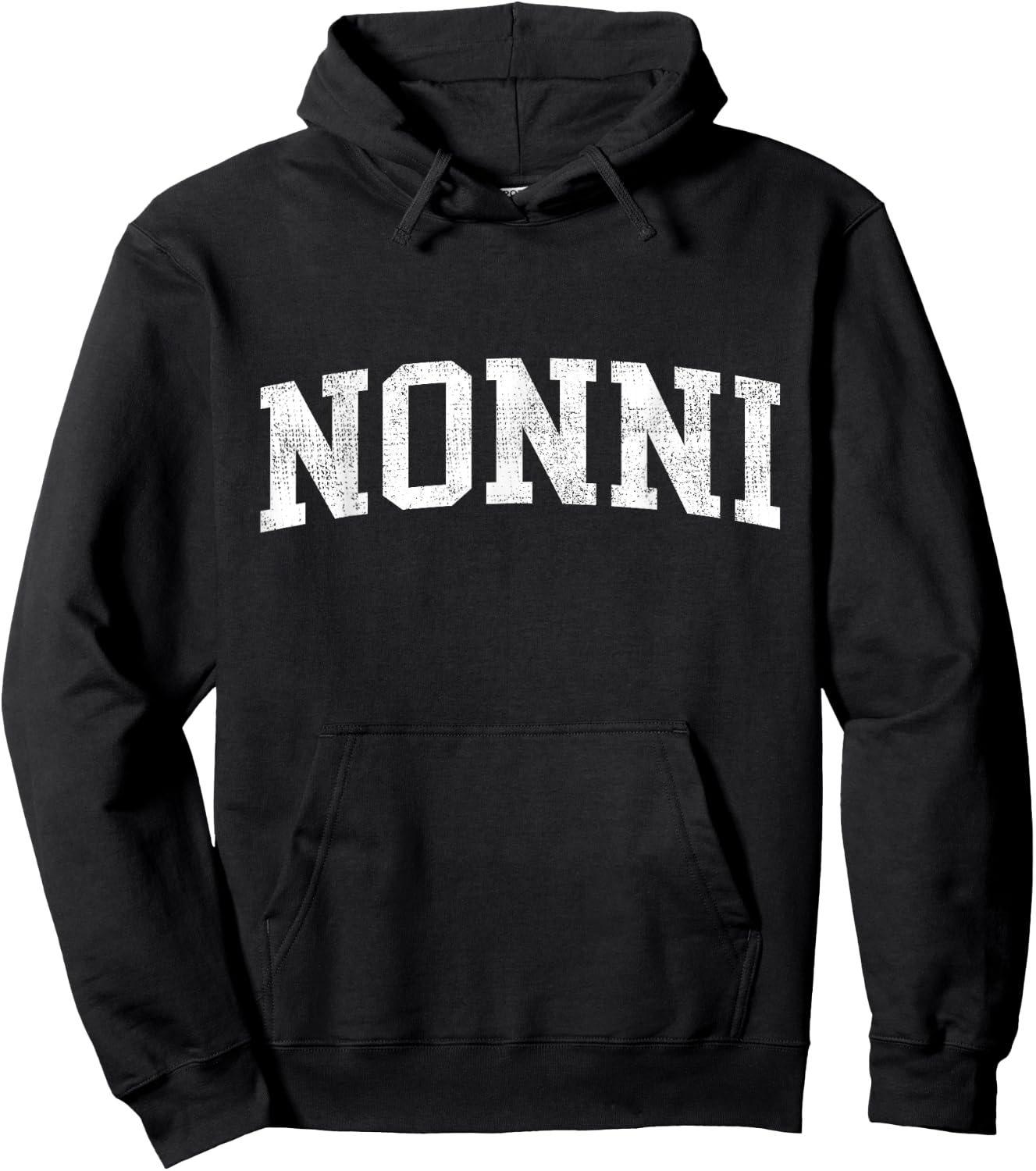 Nonni Classic Bold Font Nonni Birthday Gift Hoodie - Hoodie | Black