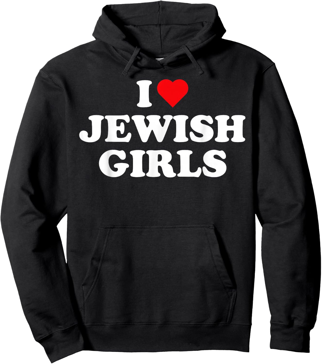 I Love Jewish Girls I Heart Jewish Girls Hoodie - Hoodie | Black