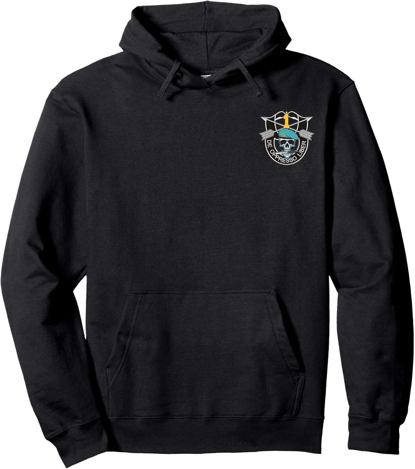 1st Special Forces Group Patch (1st SFG) Shirt - 4th of July Hoodie - Hoodie | Black