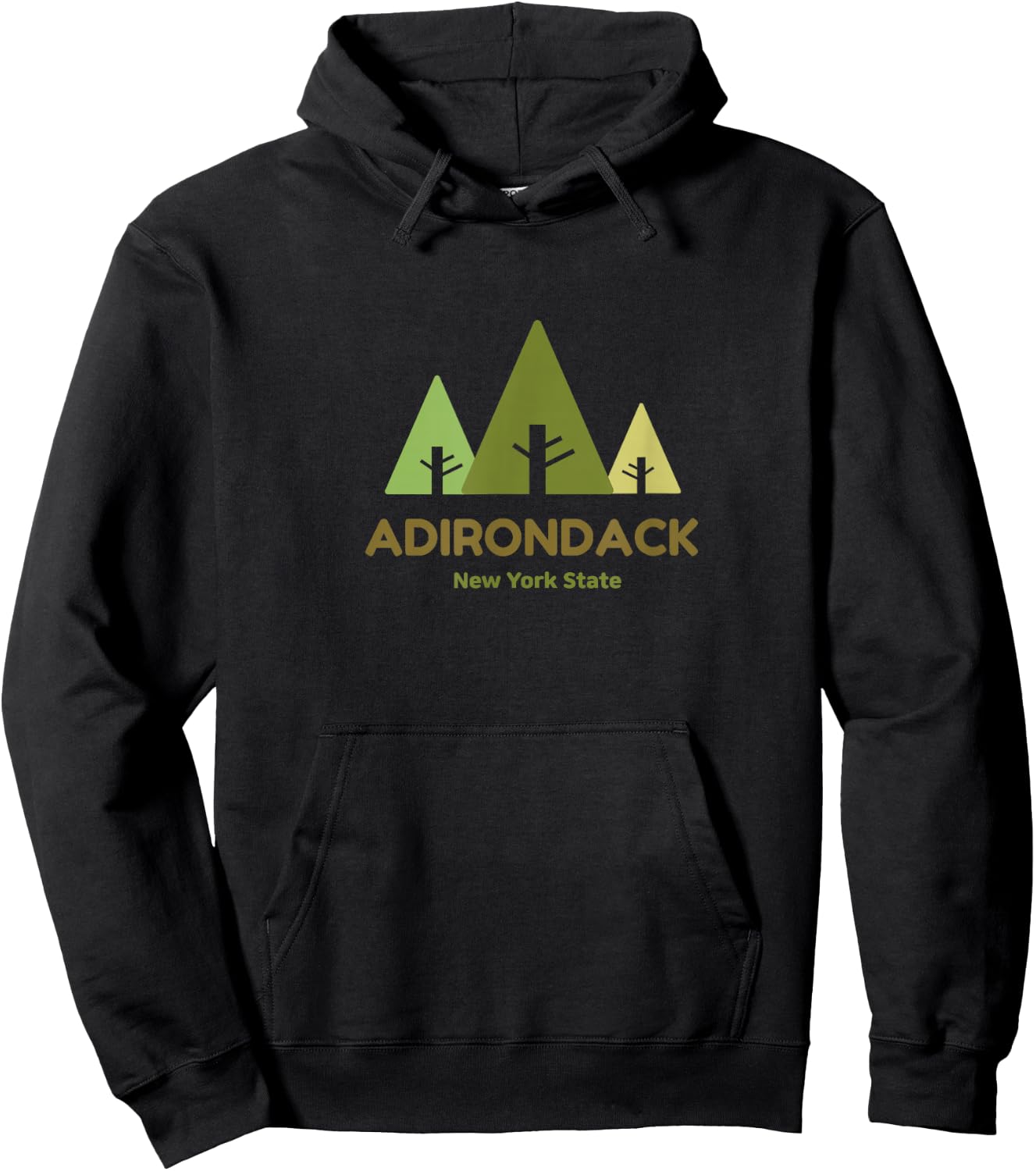 Adirondack High Peak mountains, camping outdoor nature ADK Hoodie - Hoodie | Black