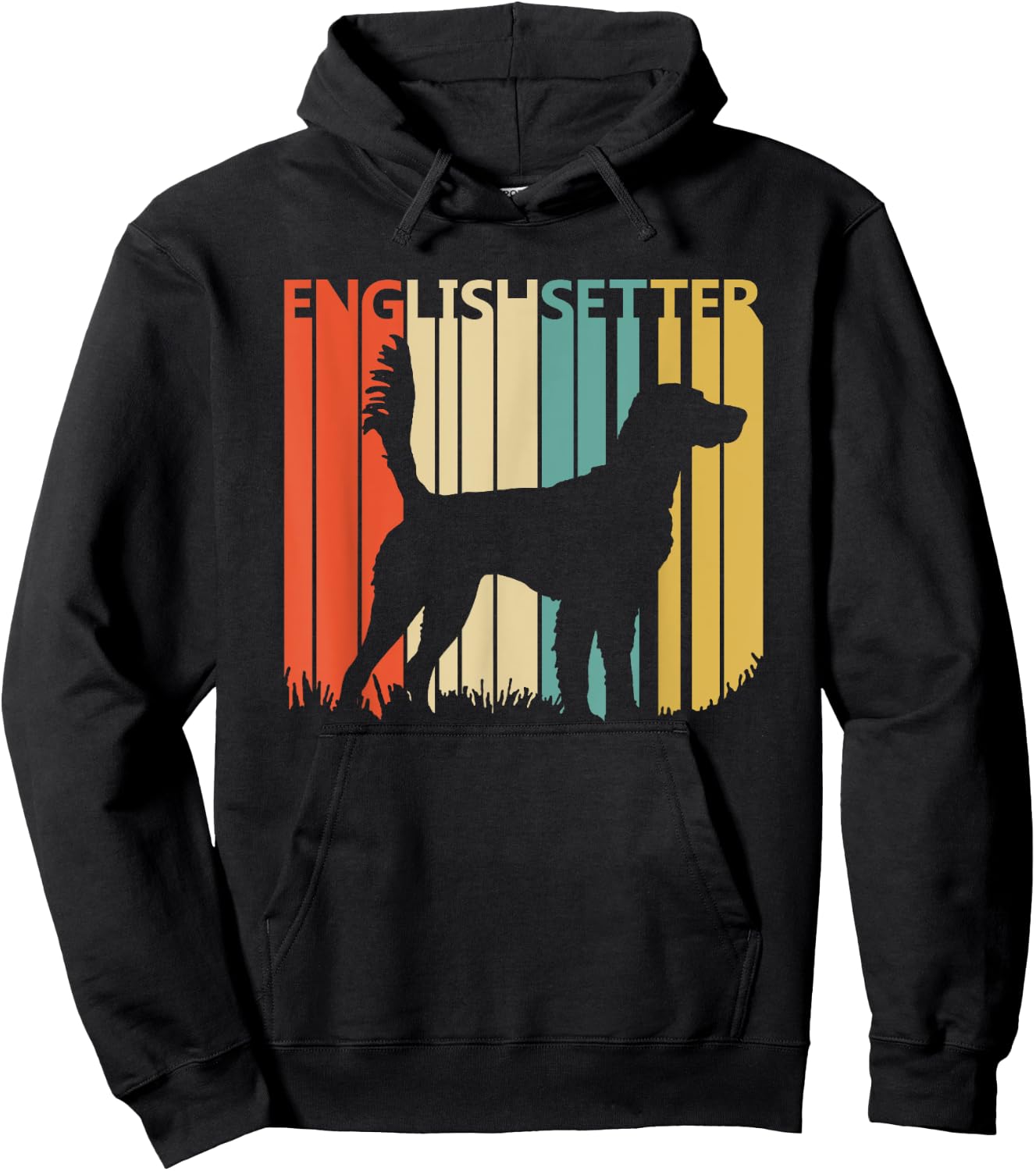 Vintage English Setter dog Hoodie - Hoodie | Black