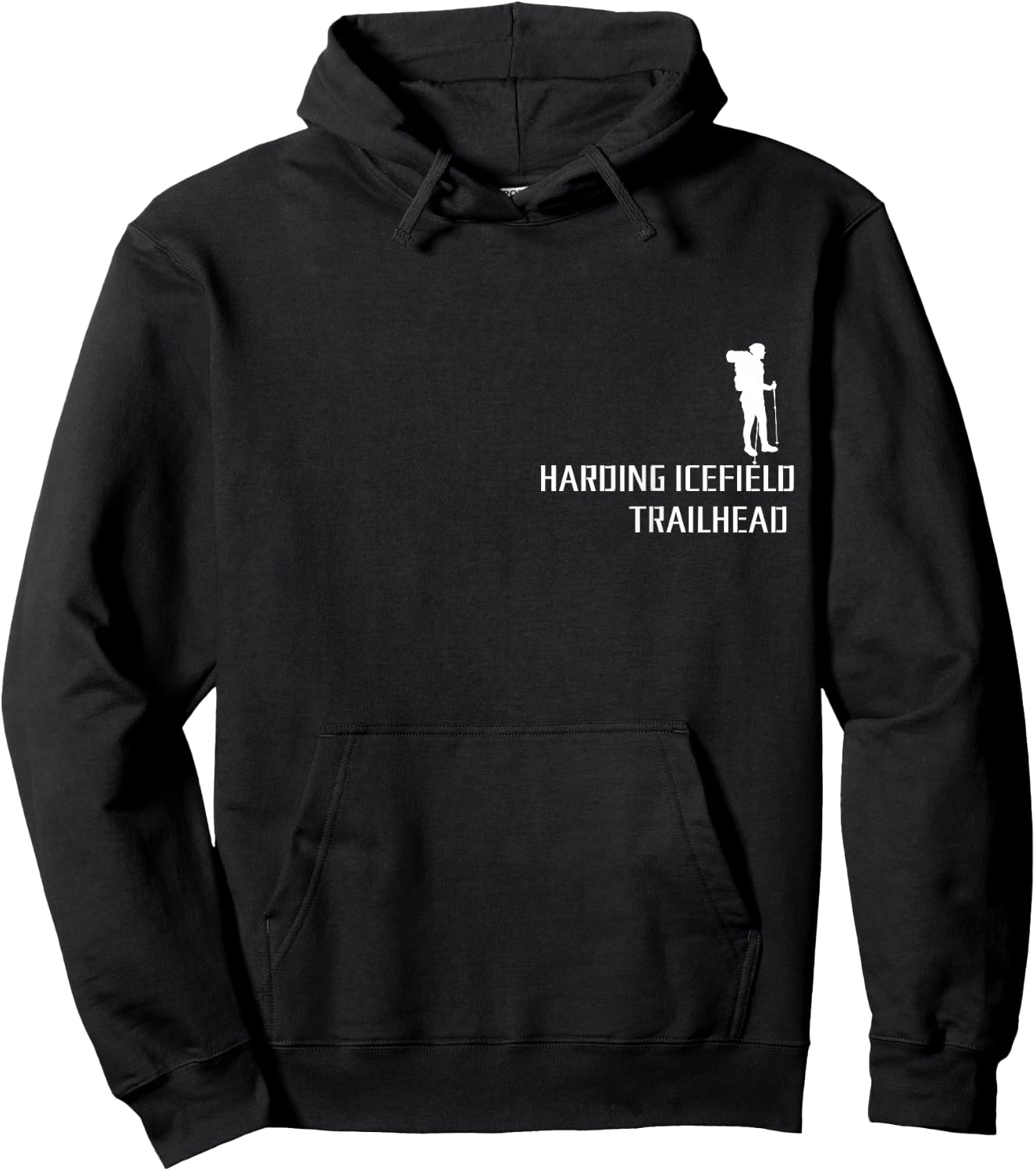 Harding Icefield Trailhead, Outdoor Adventure, Hiking lover Hoodie - Hoodie | Black