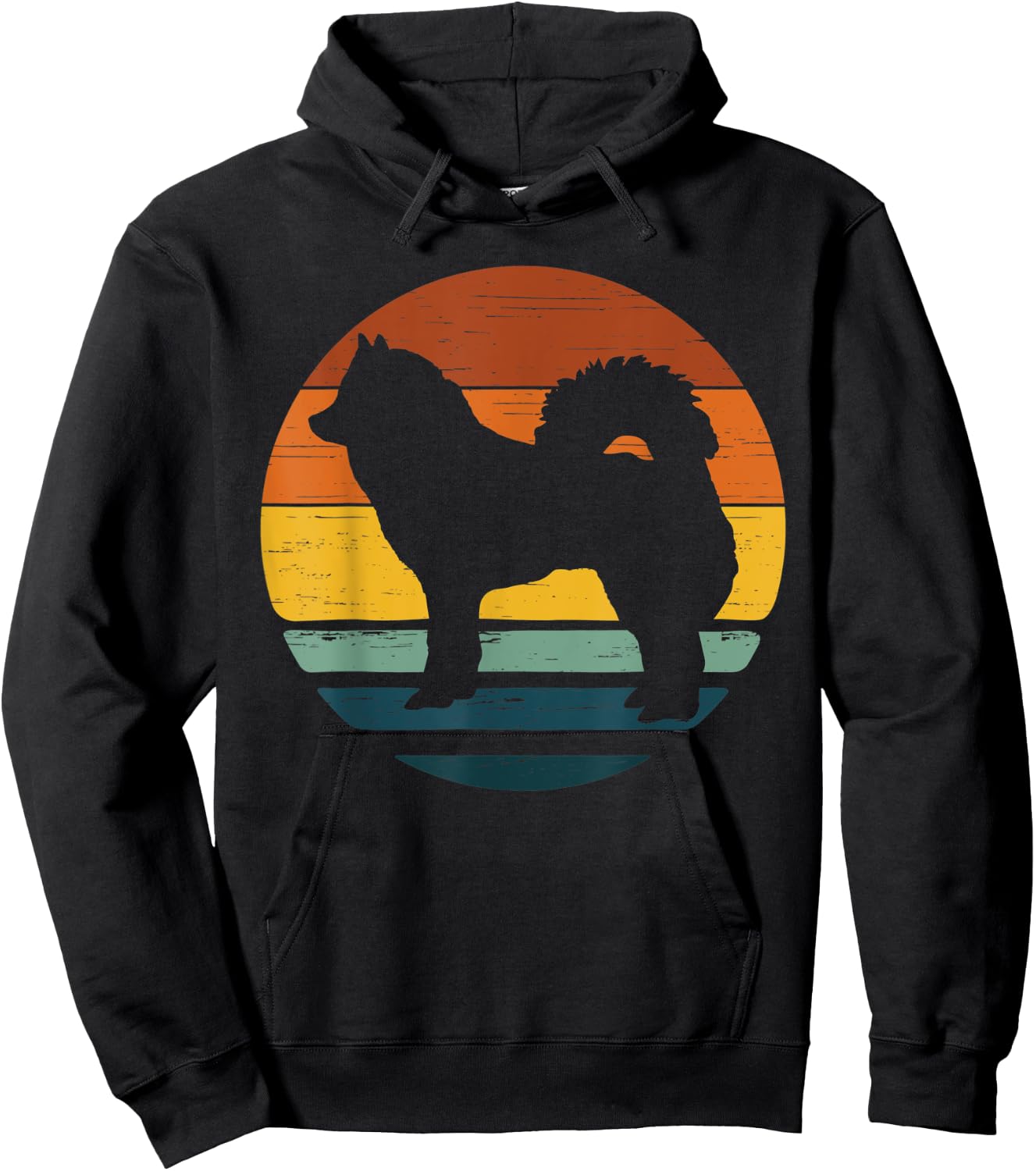 Eurasier Vintage Retro Mom Dad Dog Gift Hoodie - Hoodie | Black