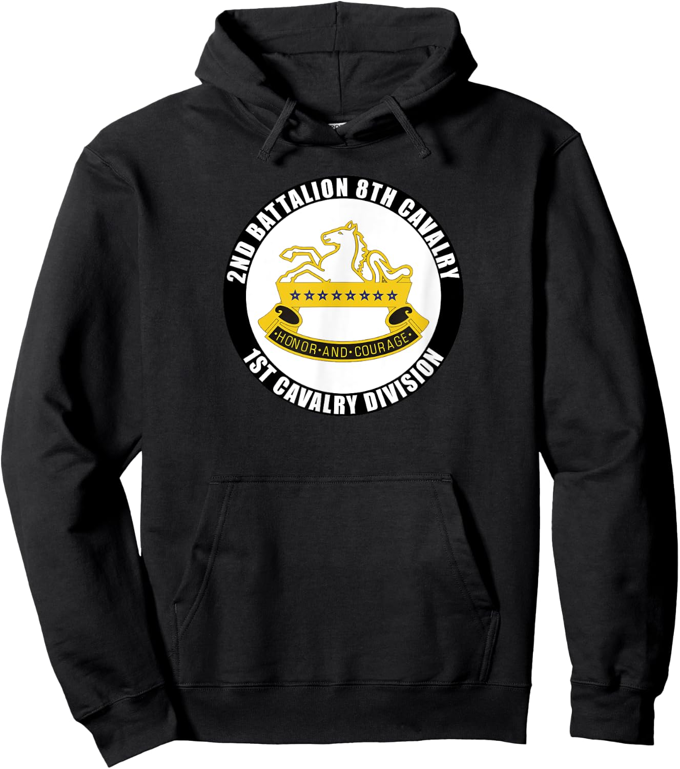 2nd Battalion 8th Cavalry 1st Cavalry Division Veteran Gift Hoodie - Hoodie | Black