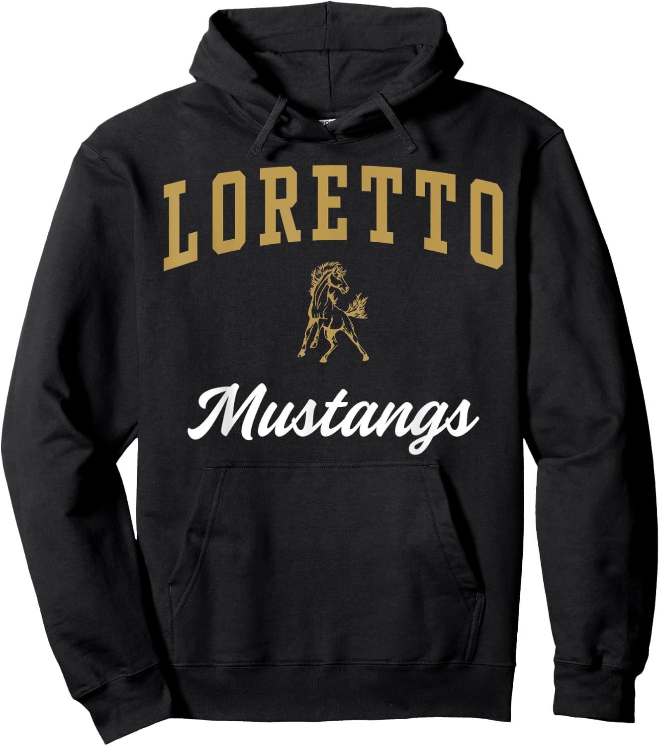 Loretto High School Mustangs Hoodie - Hoodie | Black