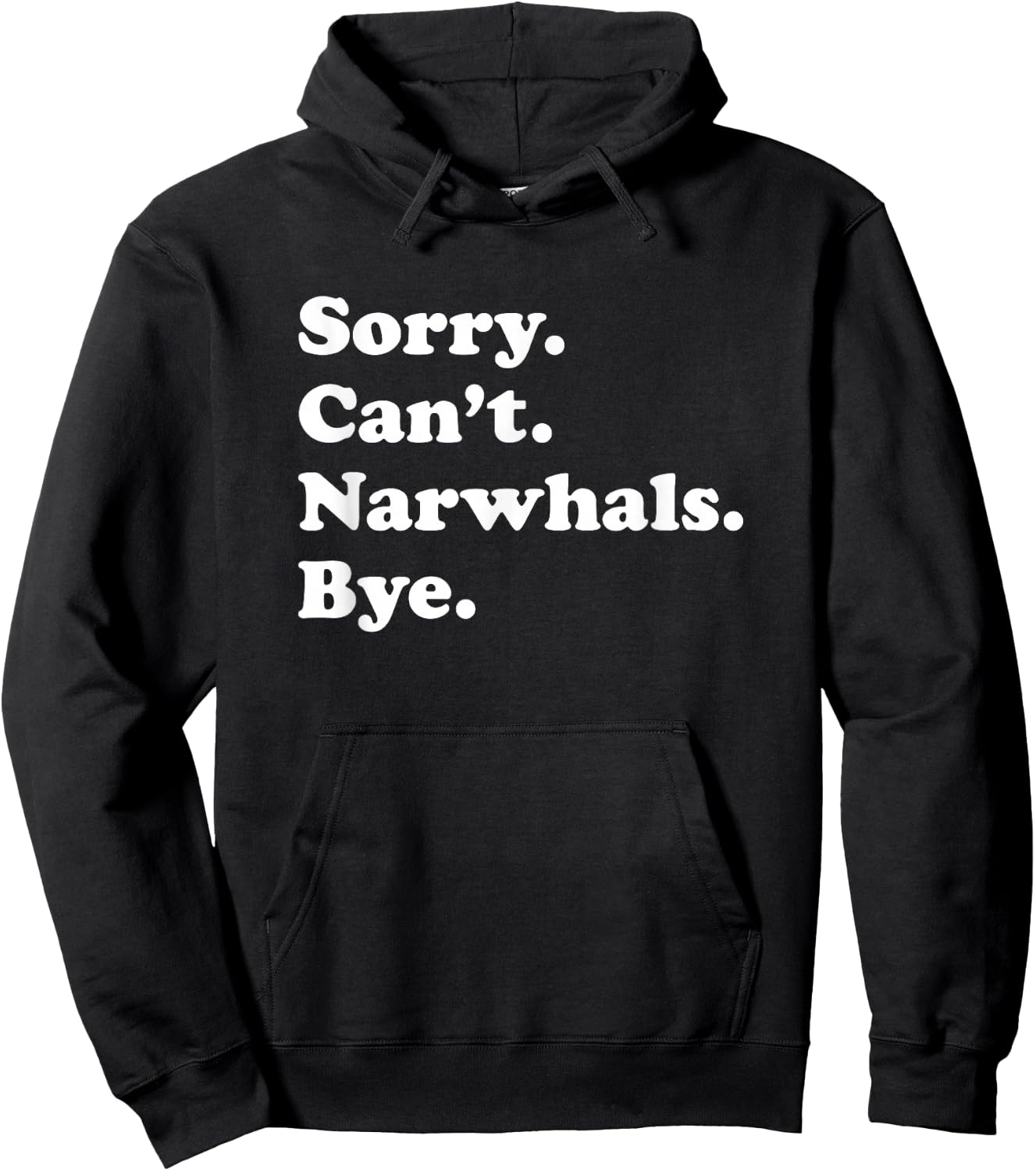 Funny Narwhal Gift Women Boys or Girls Hoodie - Hoodie | Black