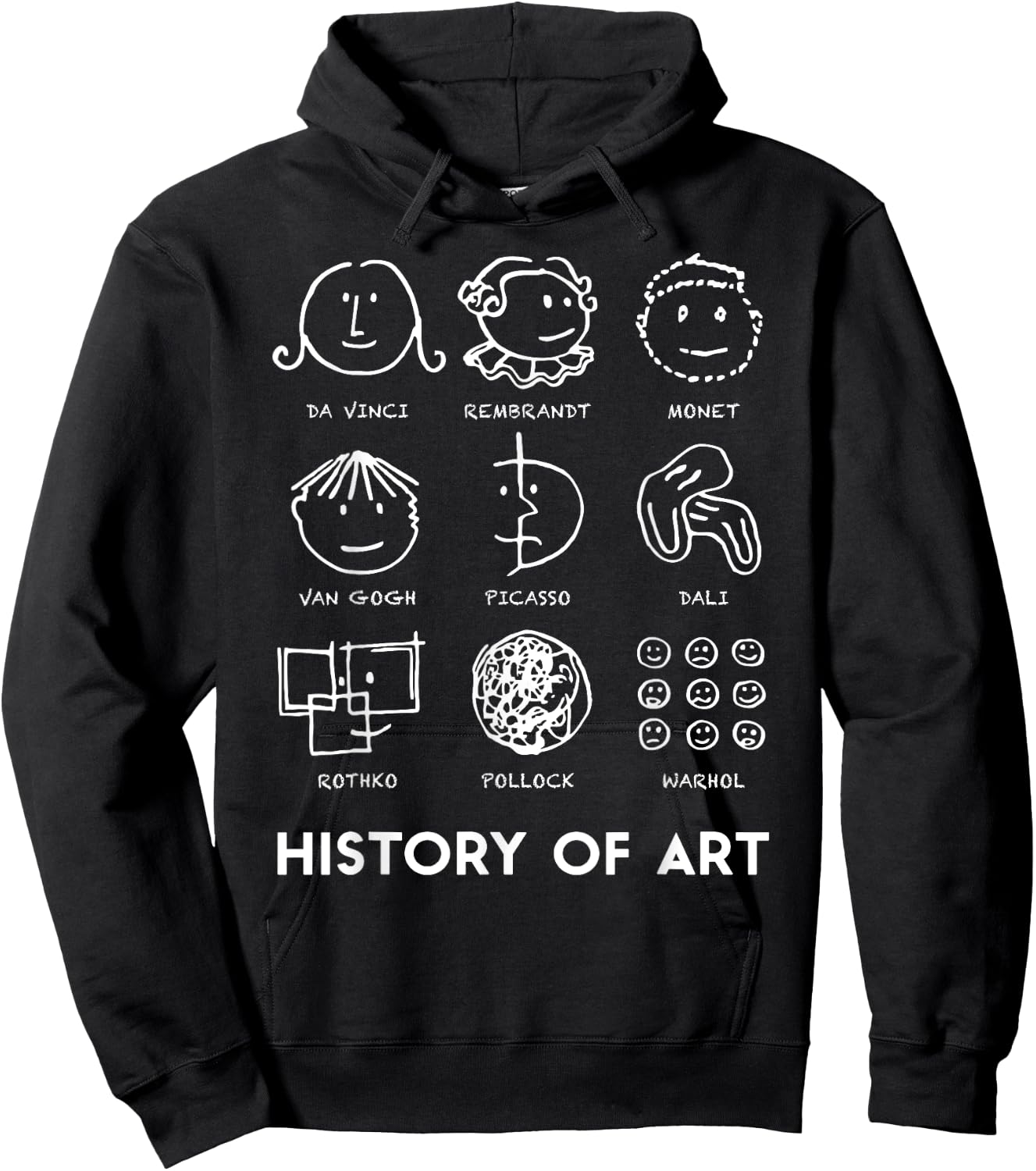 History Of Art for Teachers Students Love Art Hoodie - Hoodie | Black