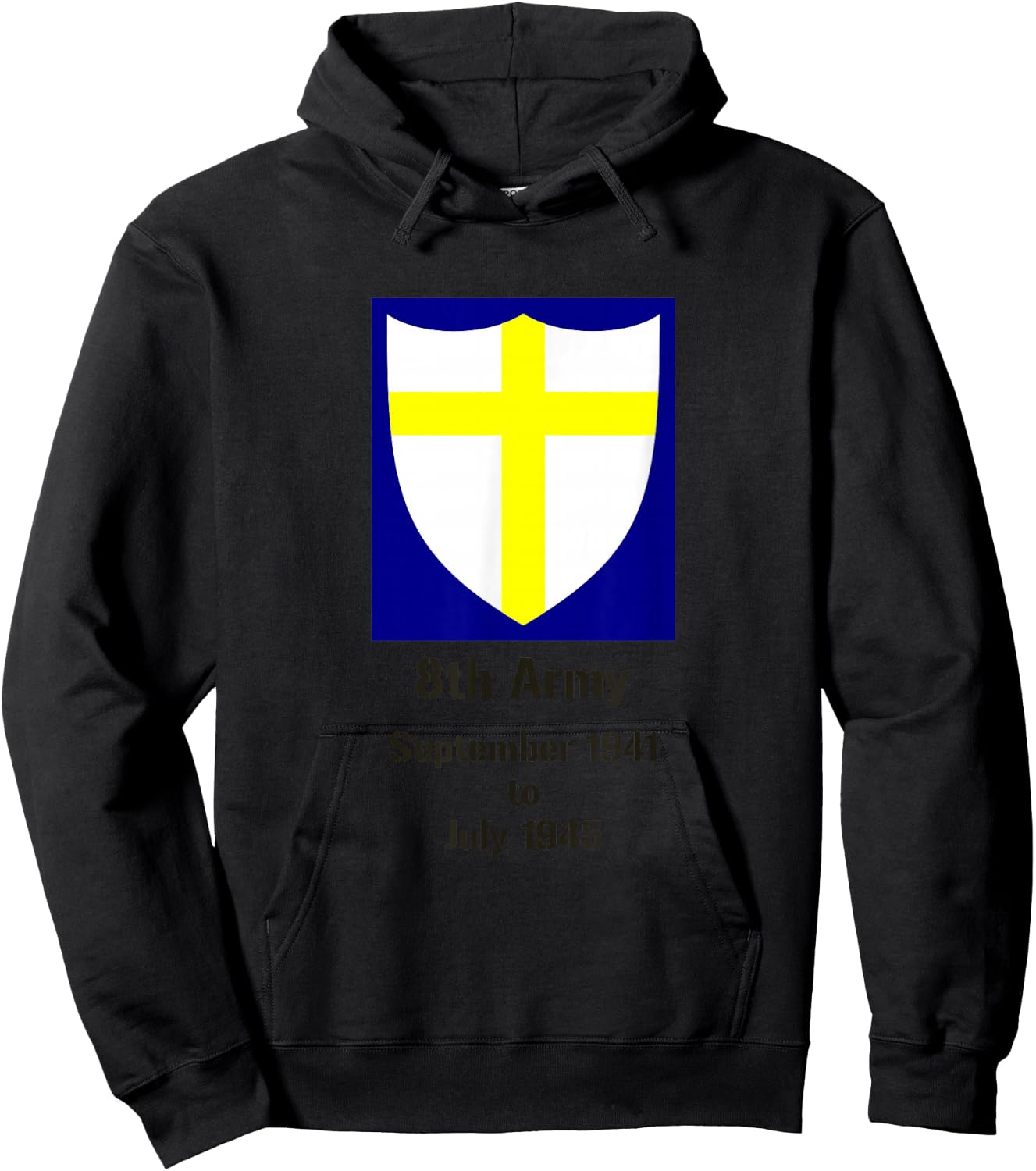 British 8th Army, WW2, Desert Rats Hoodie - Hoodie | Black