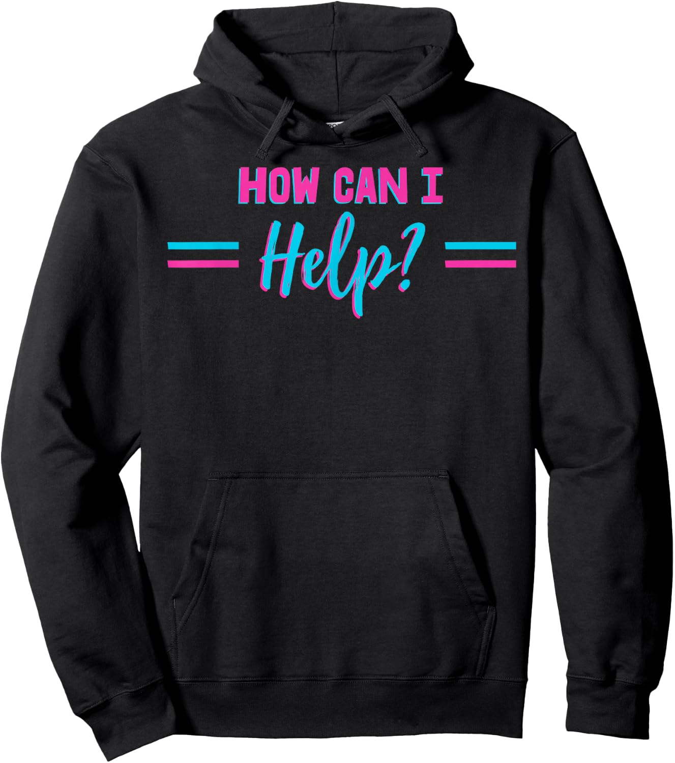 How Can I Help? Hoodie - Hoodie | Black