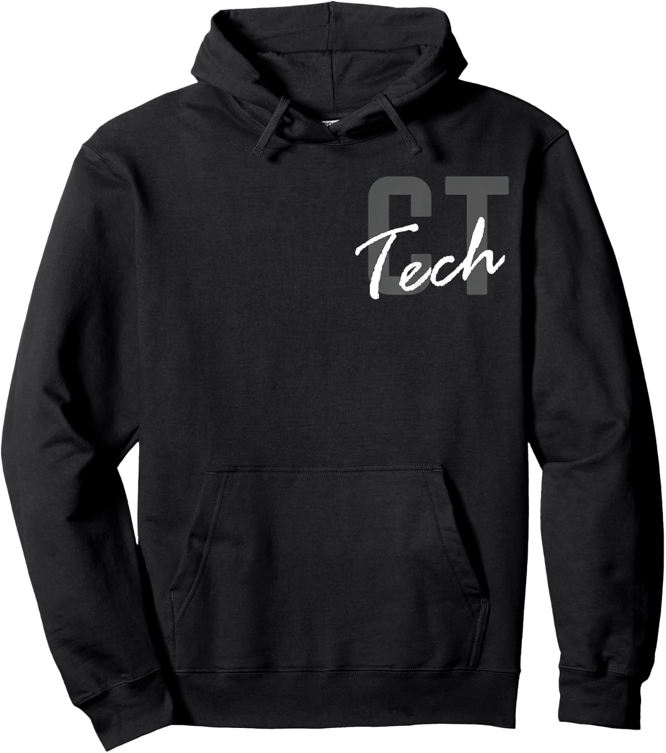 CT Tech Radiology Department Technologist Front Back Design Hoodie - Hoodie | Black