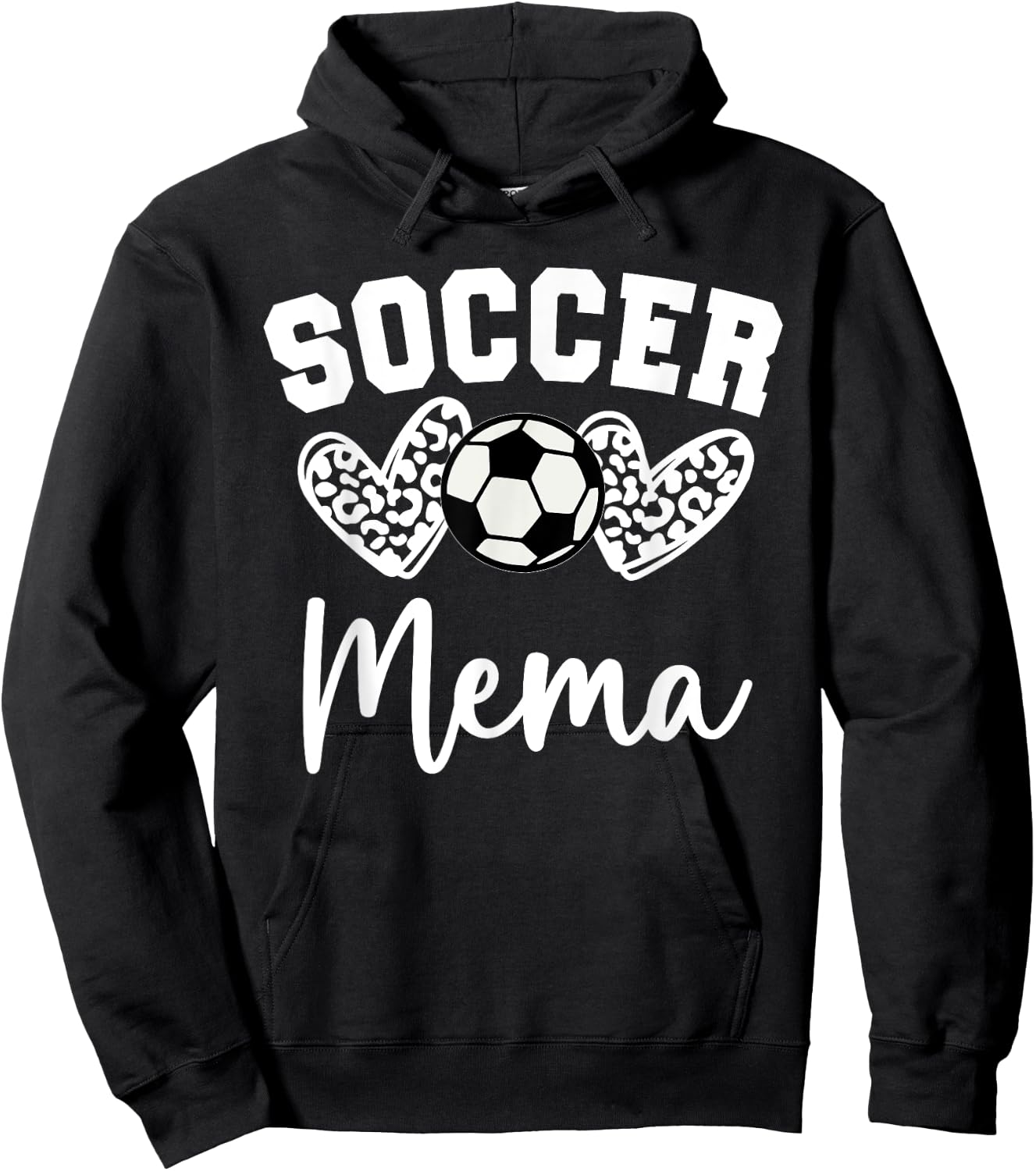 Soccer Mema Matching Family Soccer Hoodie - Hoodie | Black