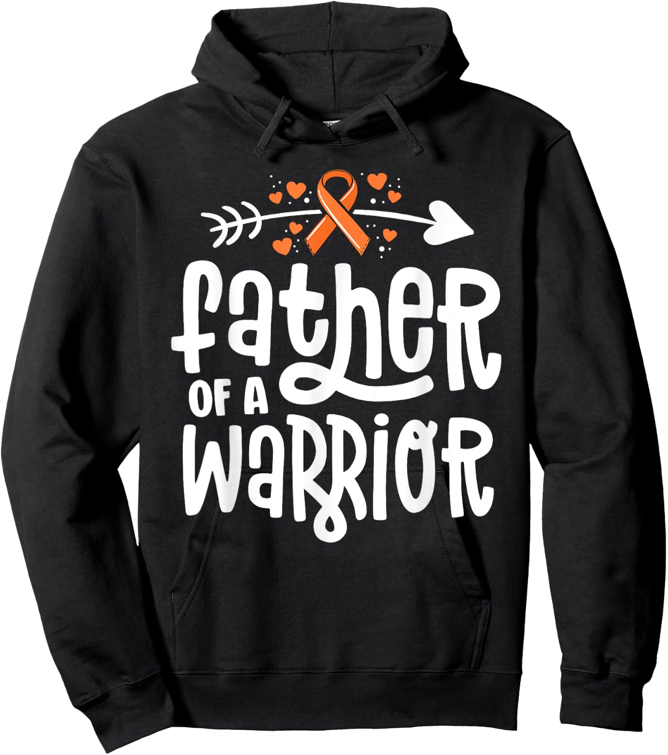 Father Of A Warrior Dad Family Leukemia Cancer Awareness Hoodie - Hoodie | Black