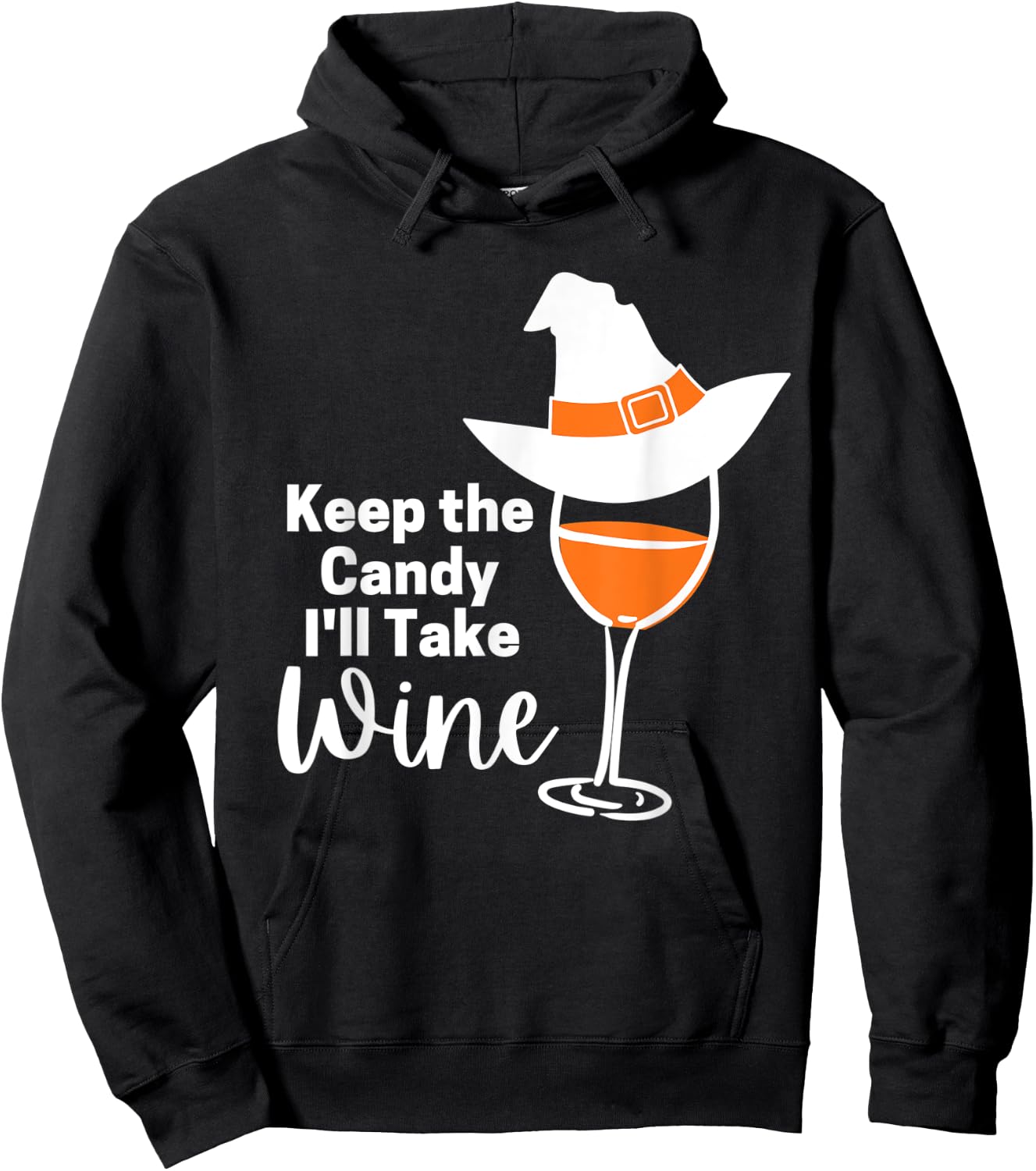 Keep the Candy I'll Take Wine Hoodie - Hoodie | Black