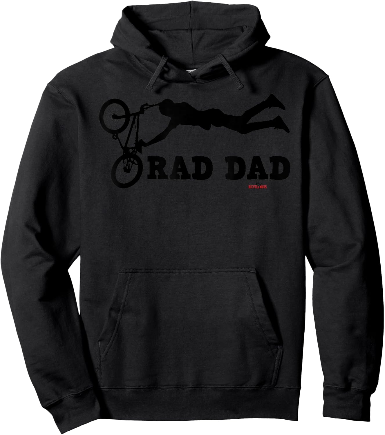 Rad Dad Fathers Bmx Bike Shred Cycling Mtb Hoodie - Hoodie | Black