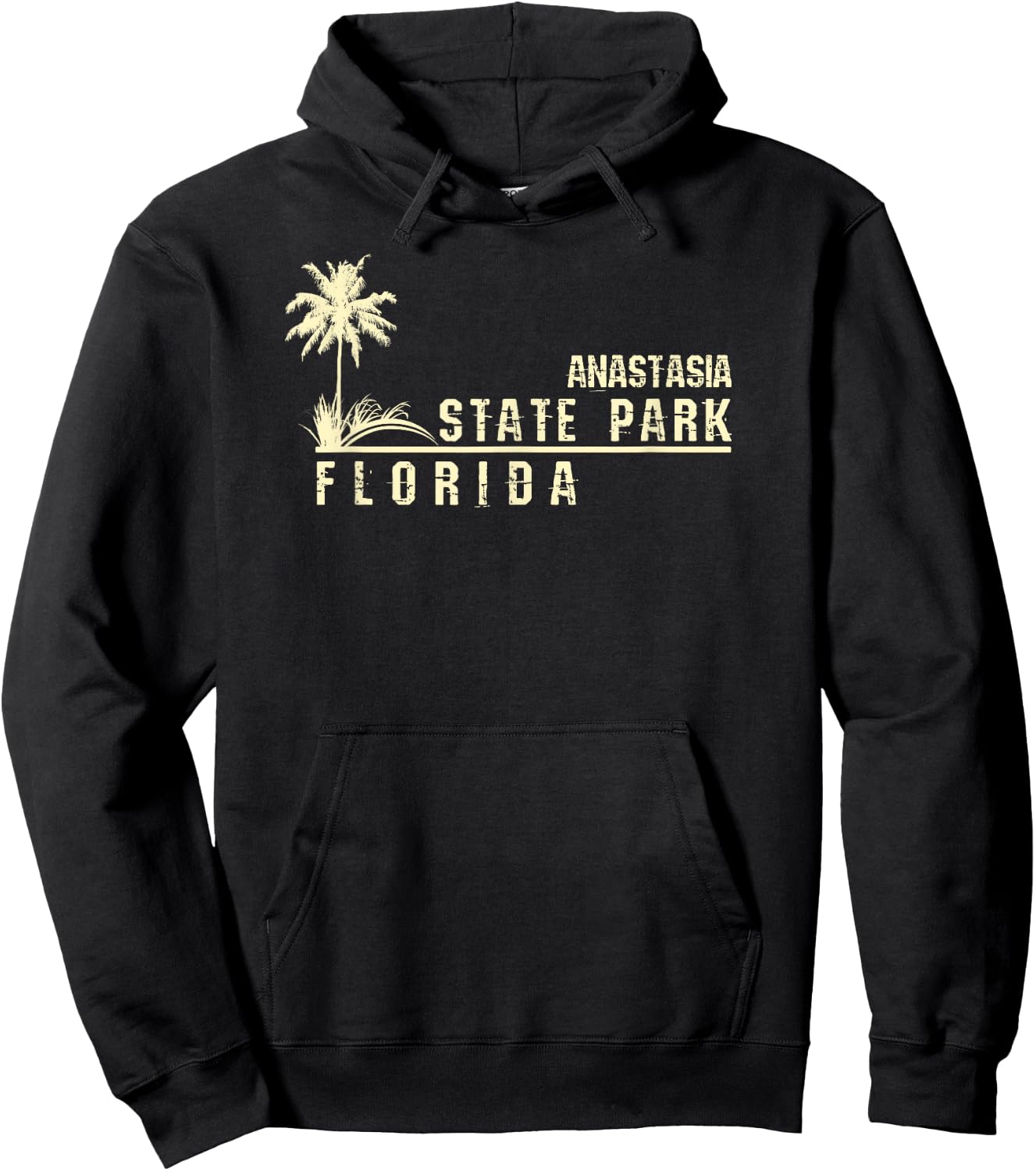 Florida Souvenir Gift Anastasia State Park Hoodie - Hoodie | Black