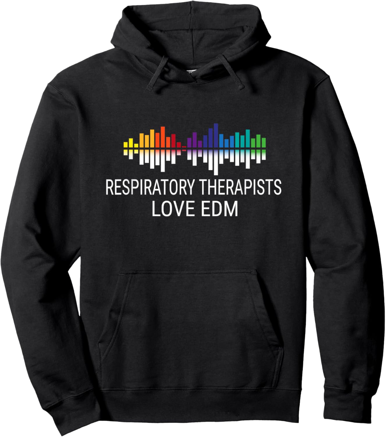 Respiratory Therapists Love EDM Music Hoodie - Hoodie | Black