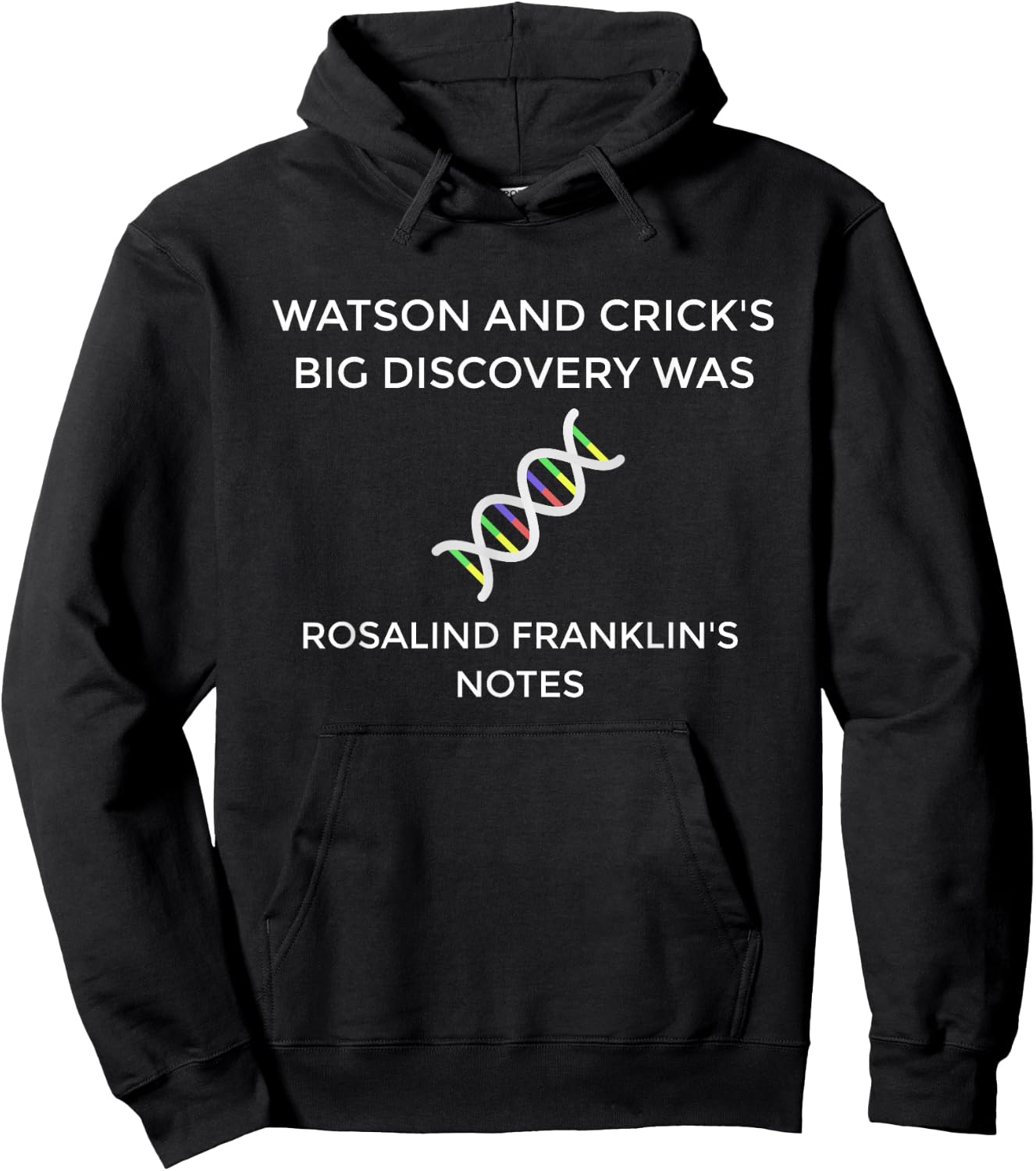 DNA Discovery Watson Crick Hoodie - Hoodie | Black