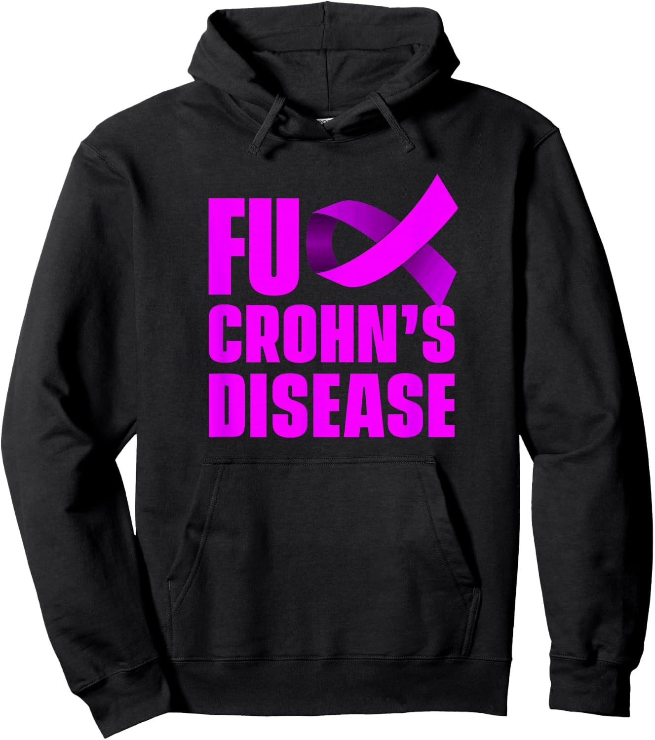 Fuck Crohn's Disease - Crohn's Awareness Hoodie - Hoodie | Black