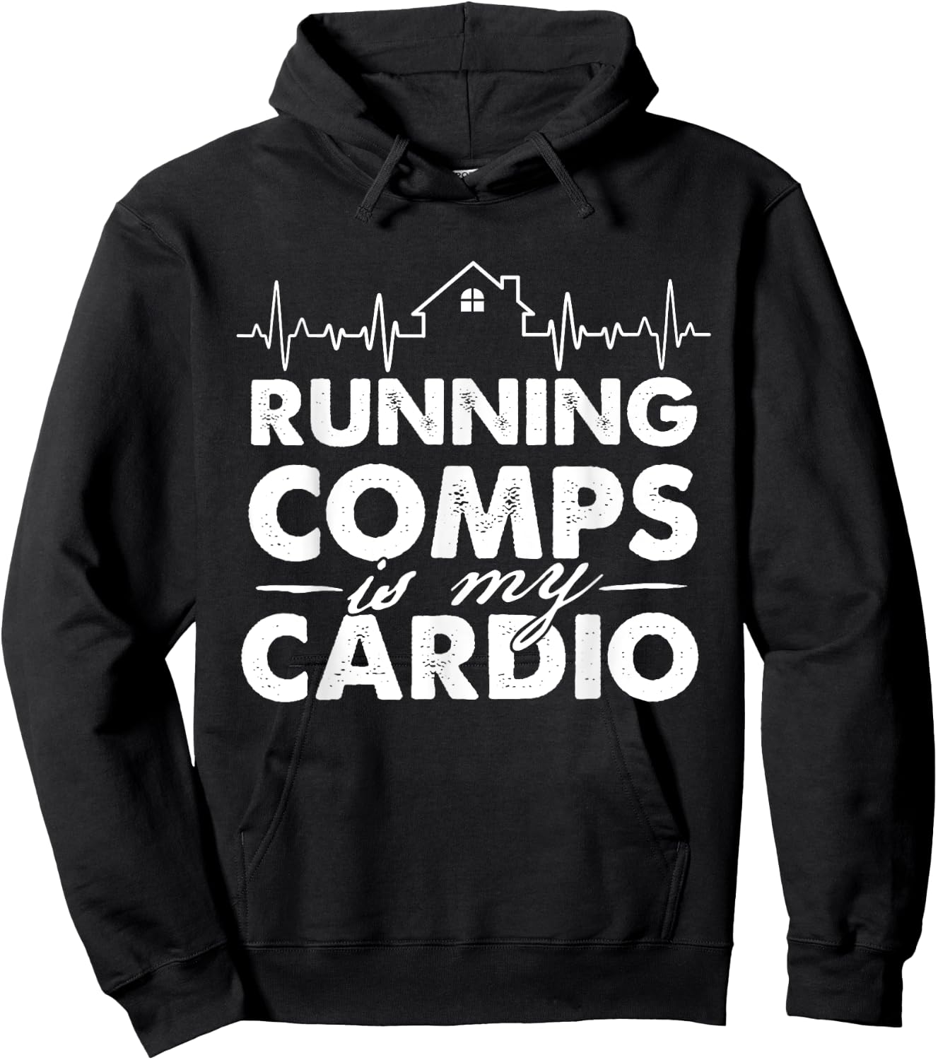 Running Comps Is My Cardio - Real Estate Agent Broker Hoodie - Hoodie | Black