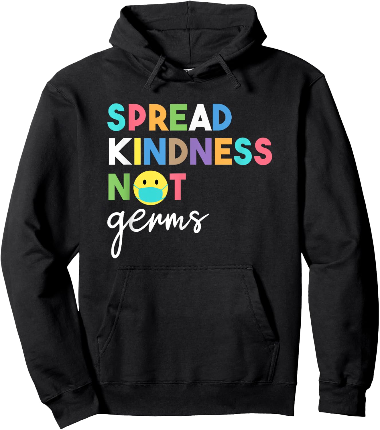 Spread Kindness Not Germs 2020 Essential Be Kind Hoodie - Hoodie | Black
