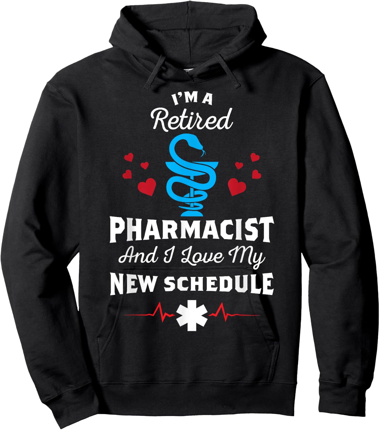Retirement Pharmacy Party - Funny Retired Pharmacist Hoodie - Hoodie | Black