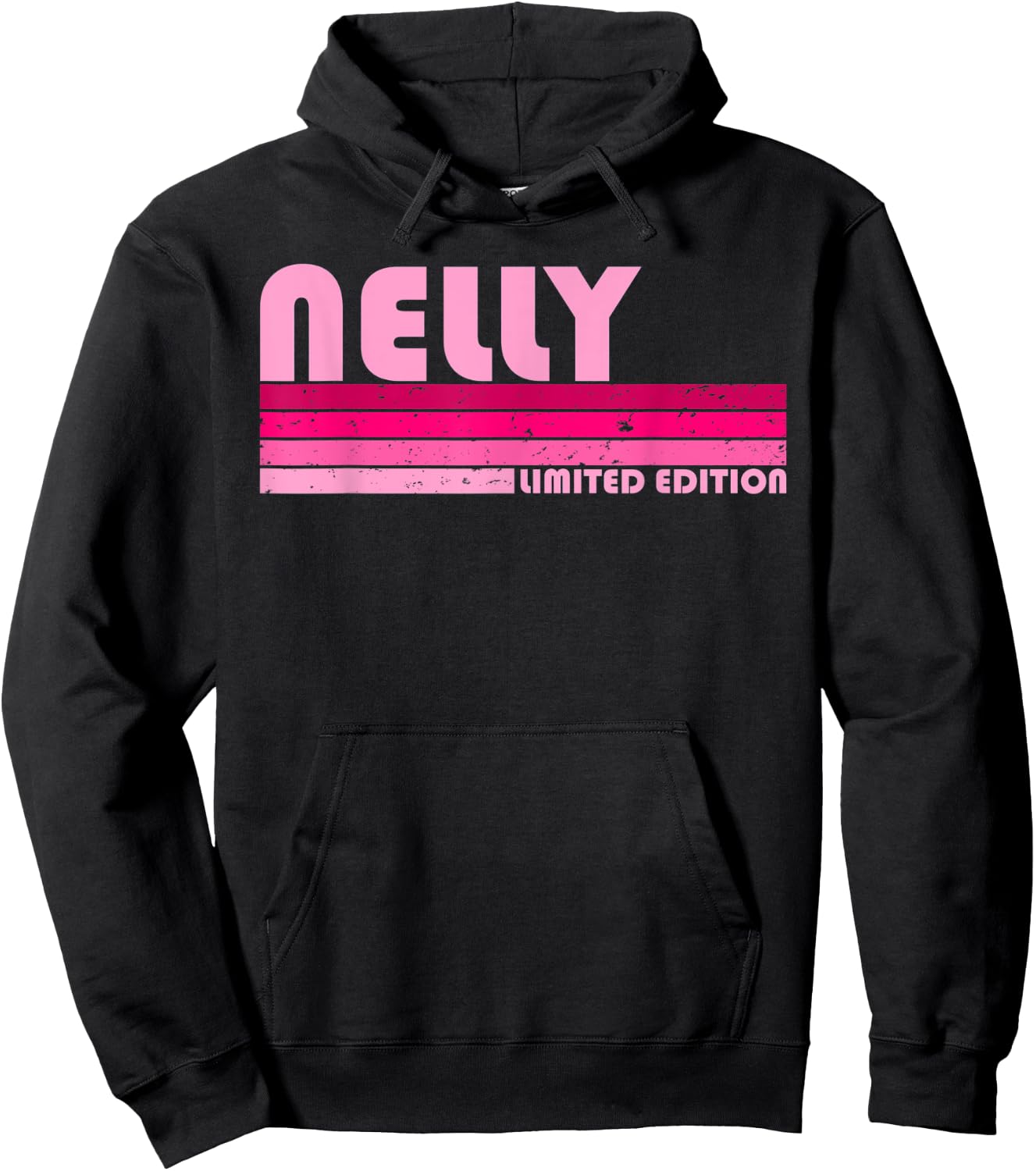 NELLY Name Personalized Retro Vintage 80s 90s Birthday Hoodie - Hoodie | Black