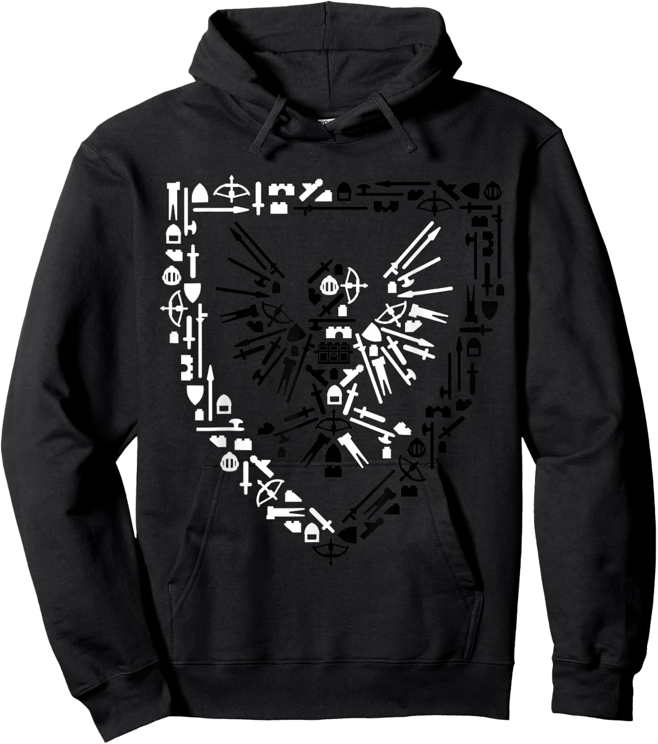 AFOL Black Falcons Castle shirt Hoodie - Hoodie | Black