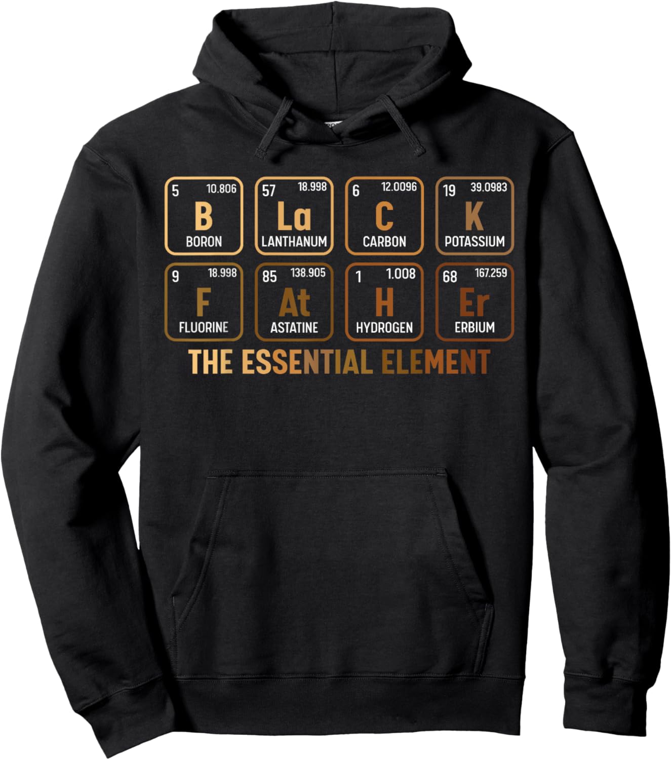 Black Father's Day Black Dad Black Father Essential Element Hoodie - Hoodie | Black