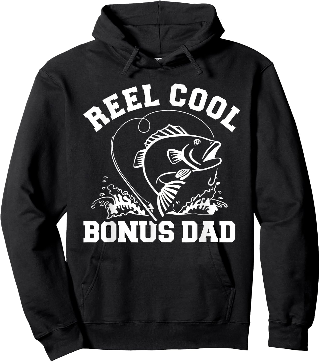Reel cool fishing bonus dad Hoodie - Hoodie | Black