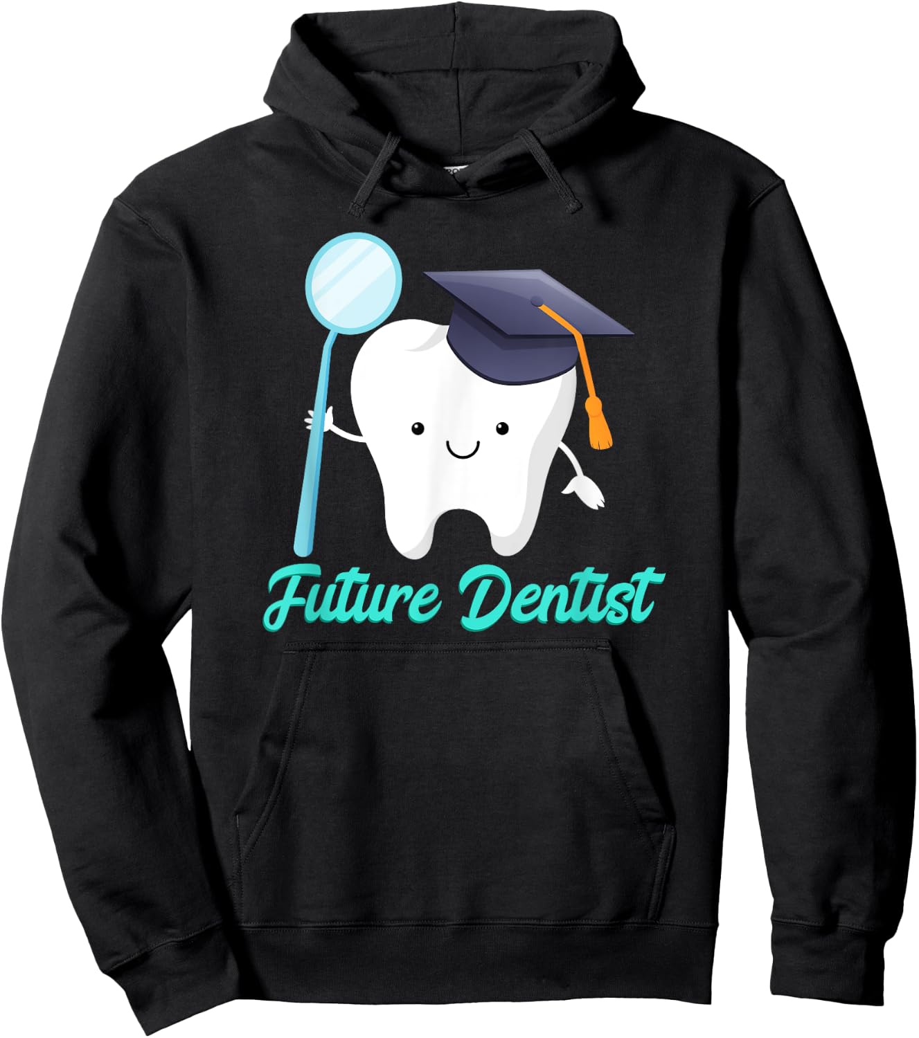 Future Dentist Graduation Dental Hygiene School Kids Funny Hoodie - Hoodie | Black
