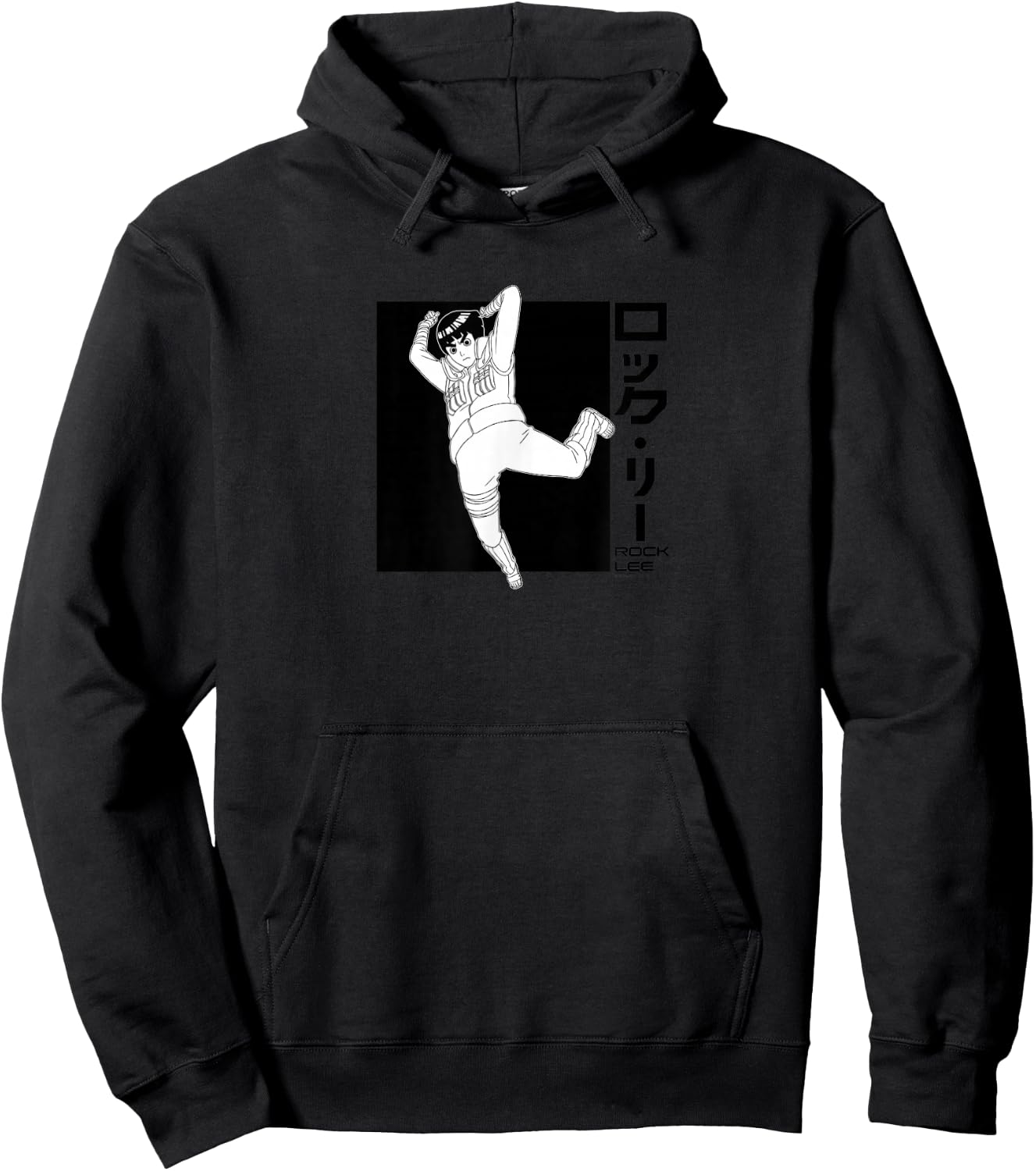 Naruto Shippuden Rock Lee Black Box Anime Hoodie - Hoodie | Black