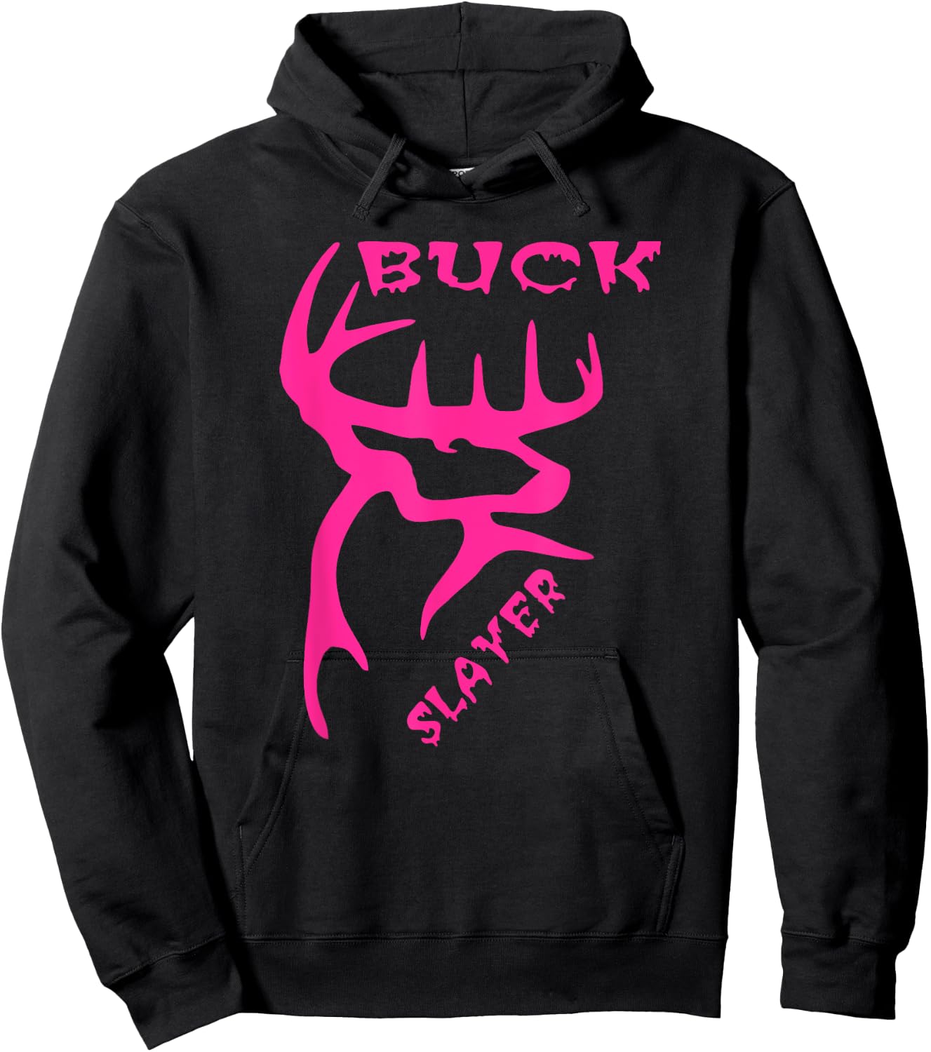 Buck Slayer Whitetail Deer Hoodie - Hoodie | Black