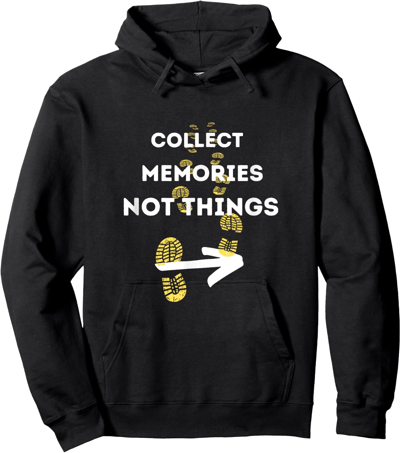 Collect Memories Not Things Camino de Santiago Hoodie - Hoodie | Black