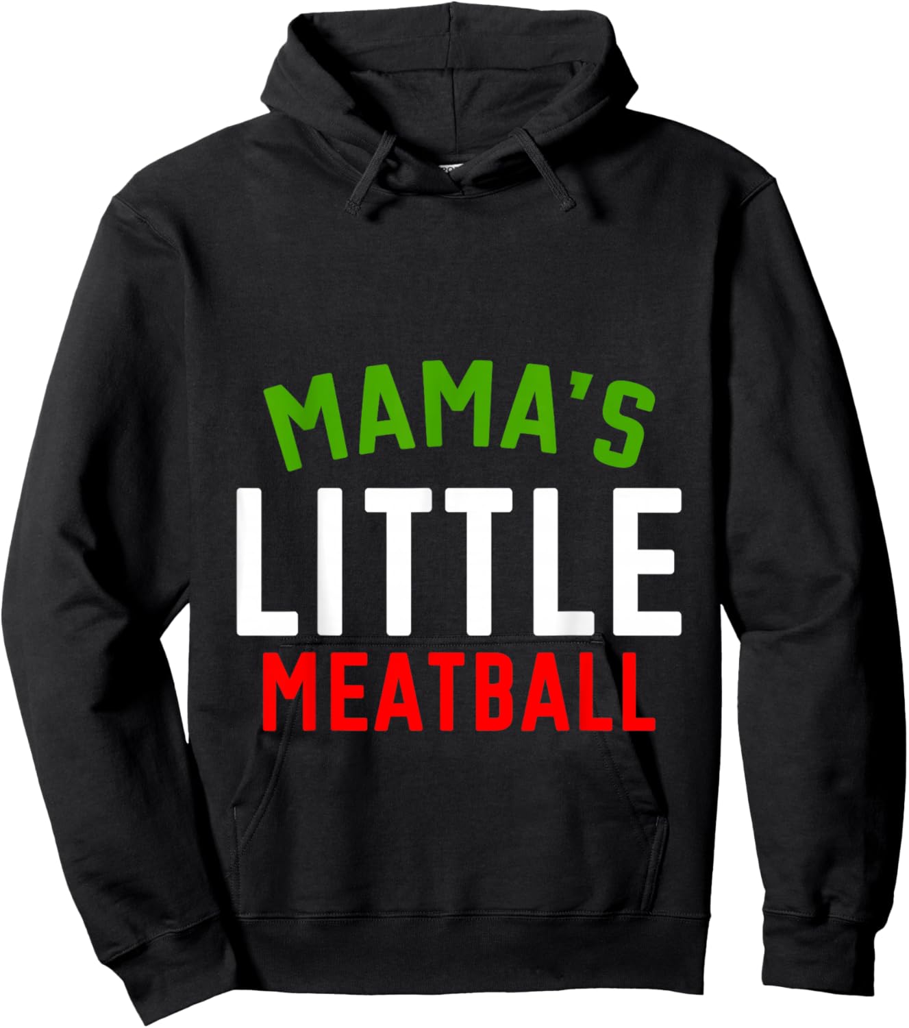 Mama's Little Meatball Cute Nickname Hoodie - Hoodie | Black