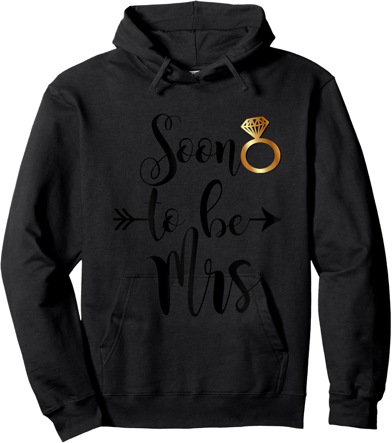 Soon to be Mrs Future Wife Engaged Bride for Wedding Shower Hoodie - Hoodie | Black